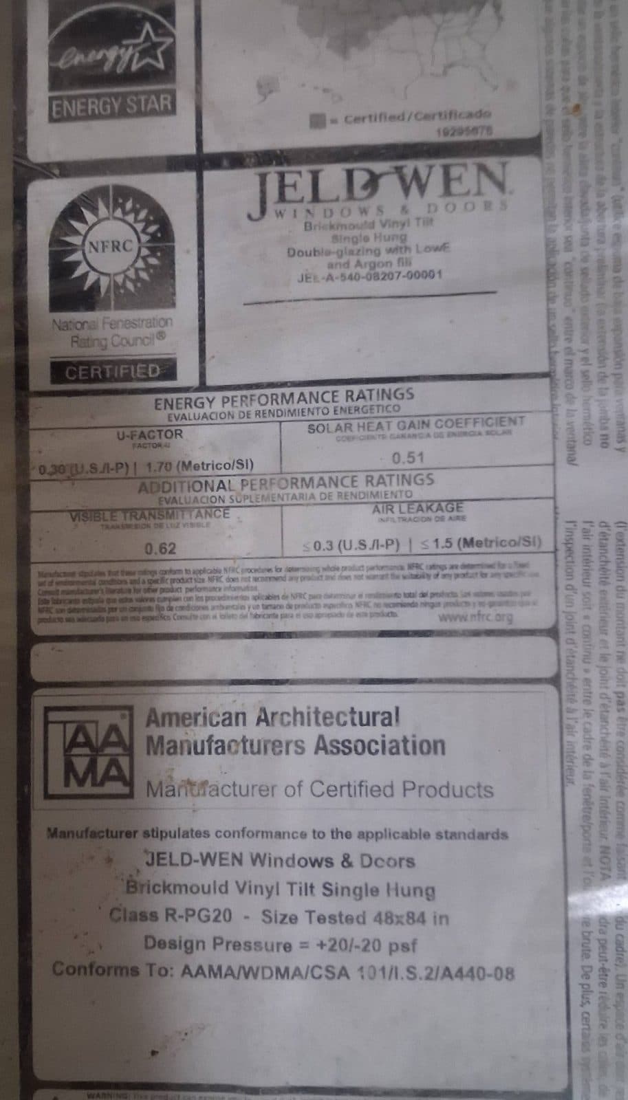 JELD-WEN Double-Hung Window 2