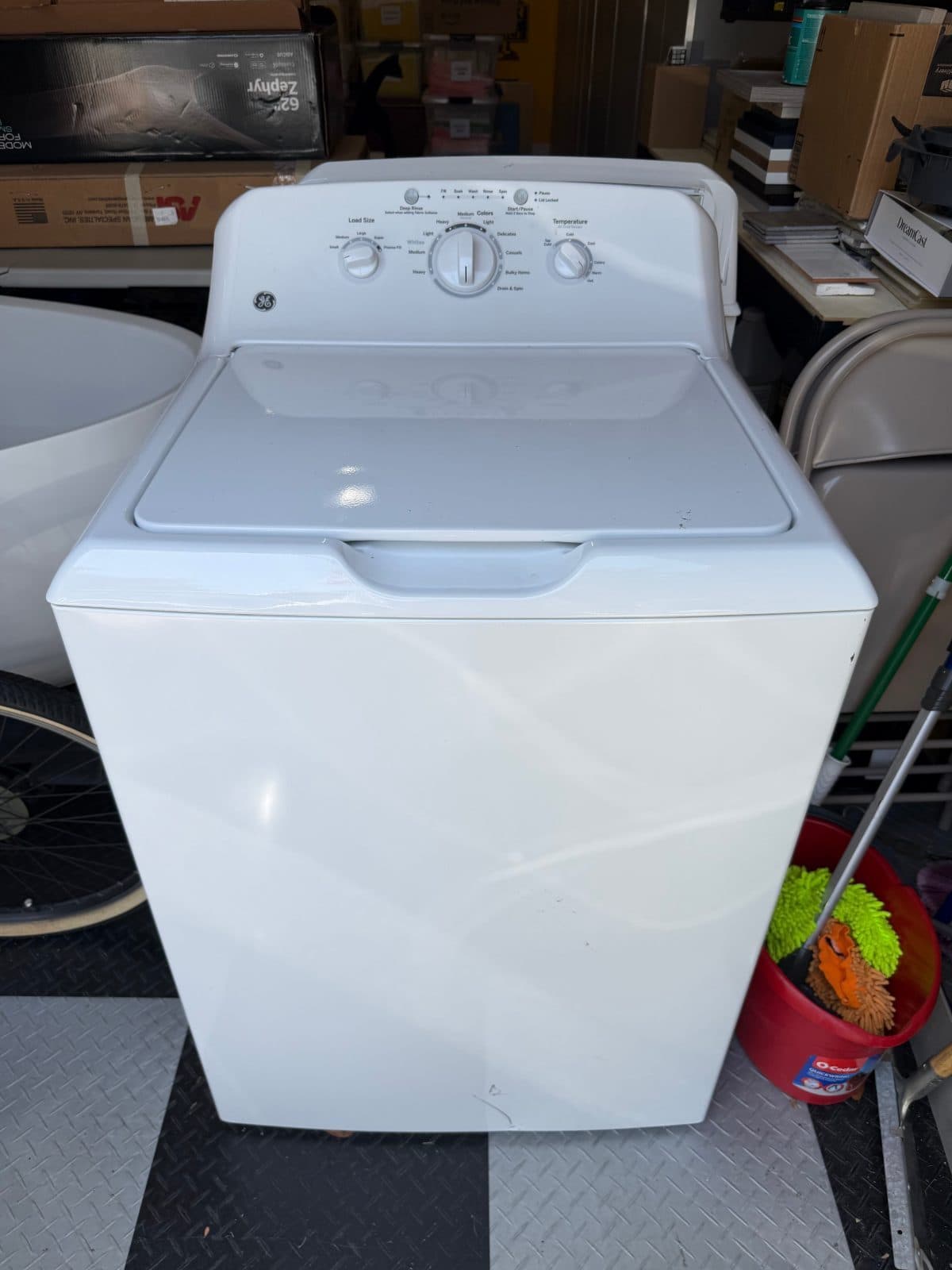 General Electric Top Load Washer with Stainless Steel Basket