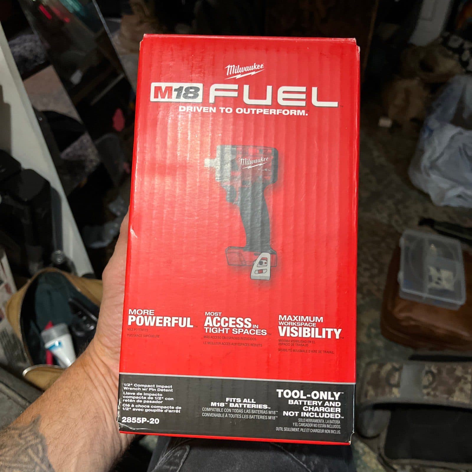Milwaukee M18 FUEL 1/2" Compact Impact Wrench (New in Box) 2