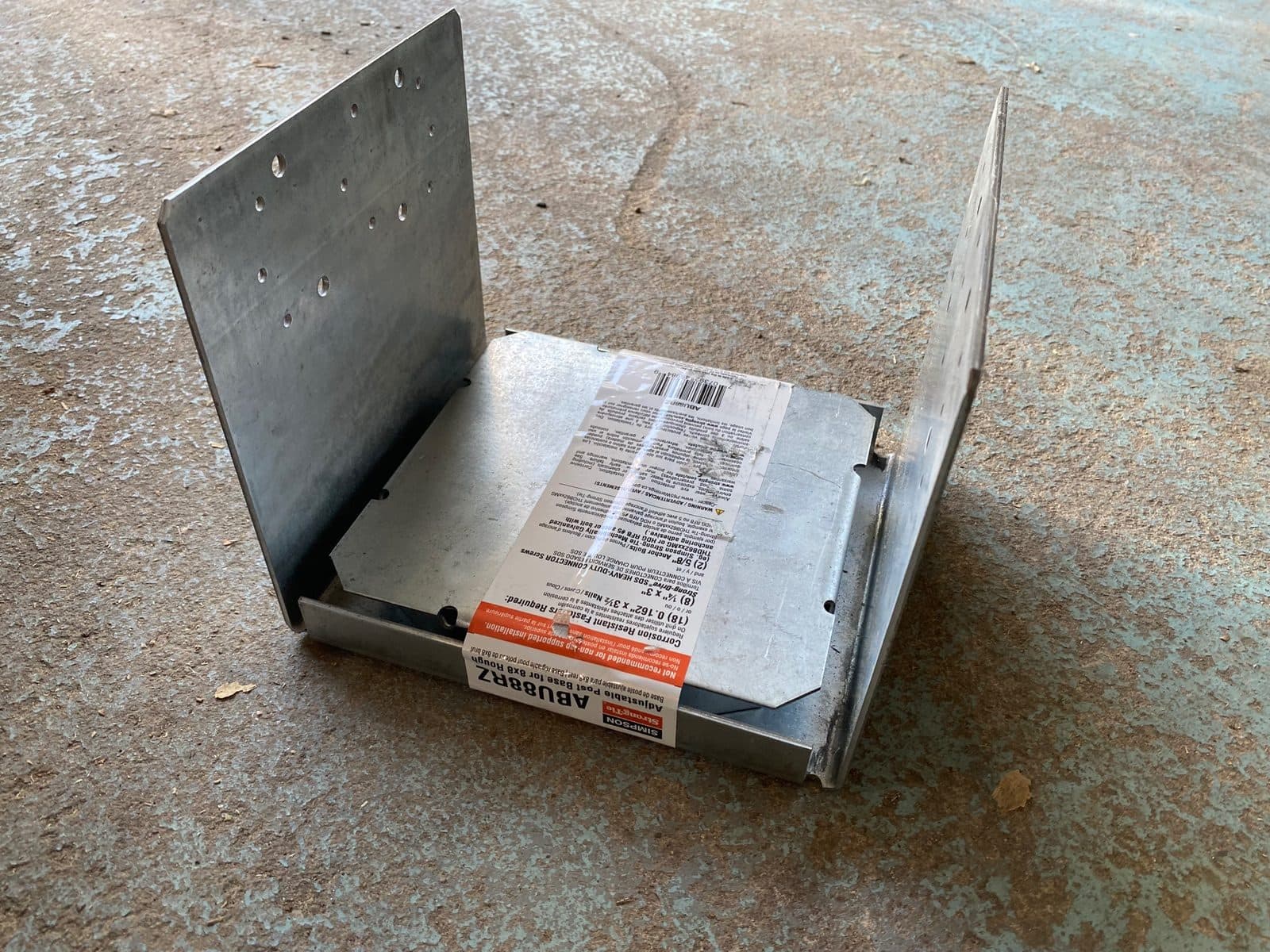 Rough Cut 8x8 Adjustable Post Base 