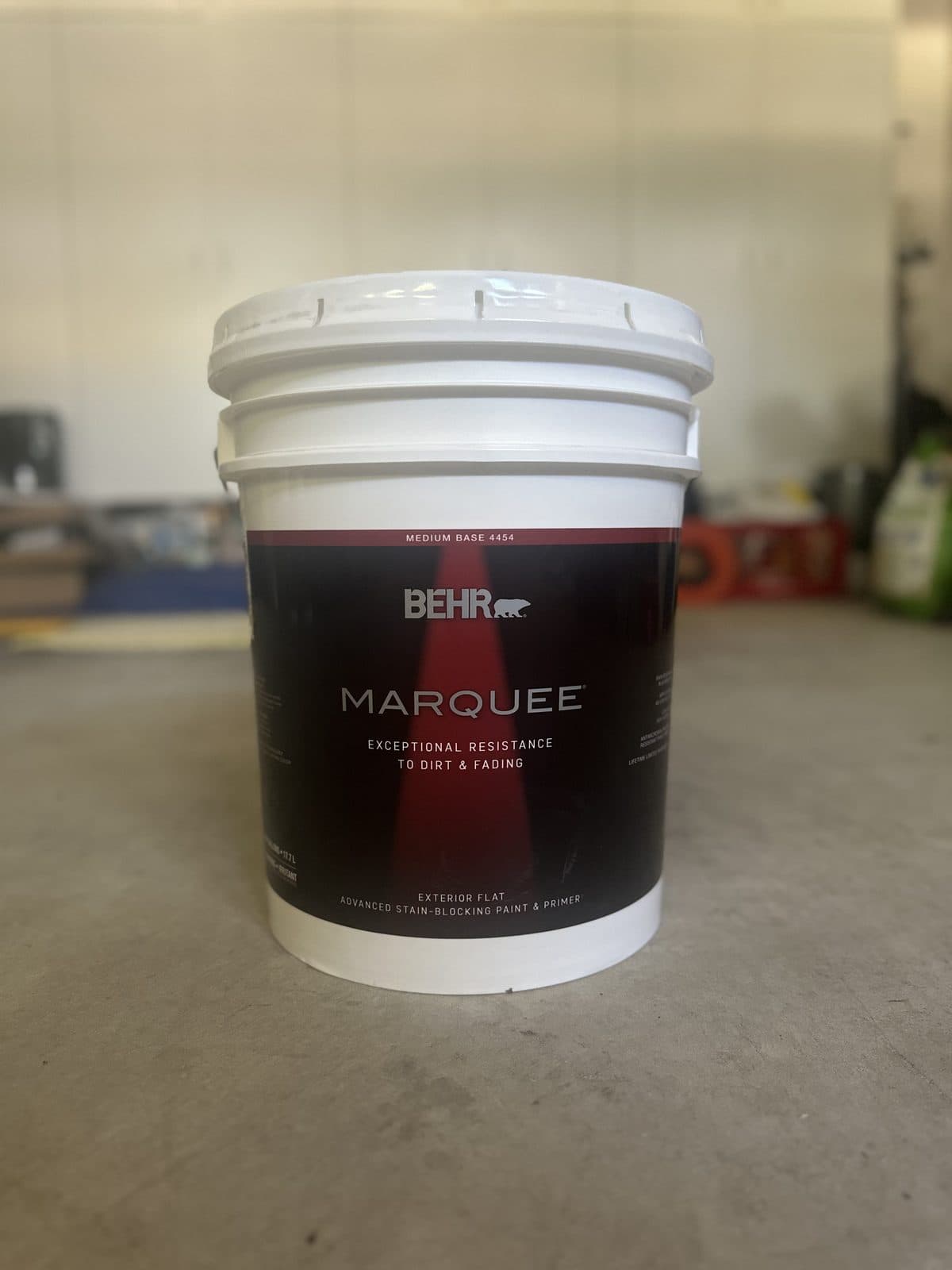 (NEW/SEALED) 5-Gallon Behr Marquee Exterior Flat Paint Medium Base 4454 2