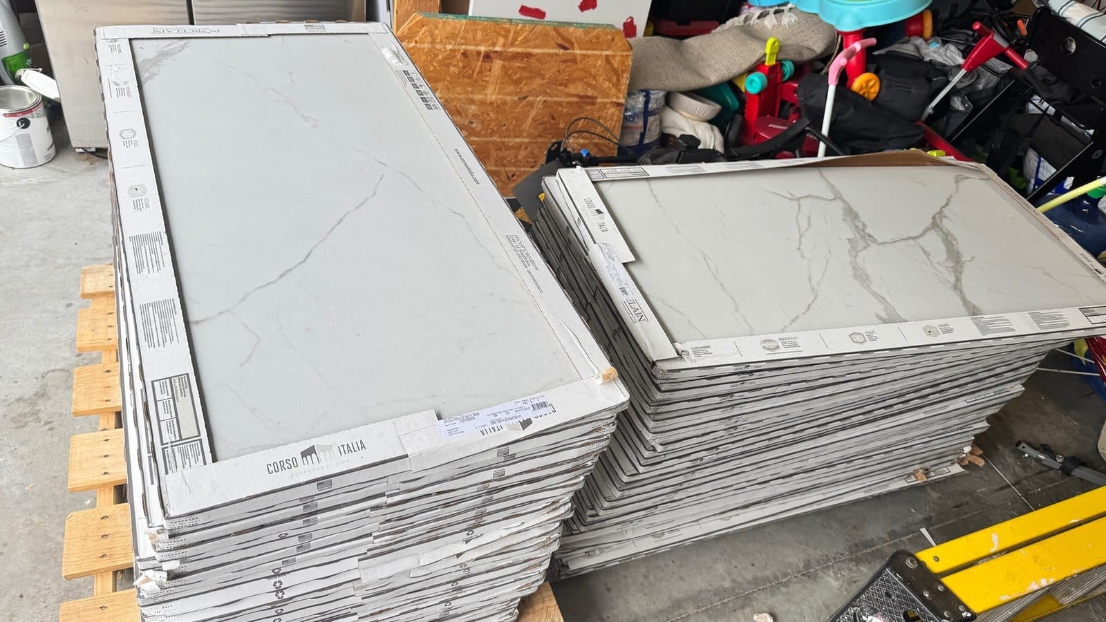 (62 cases) Marble Look Porcelain Floor and Wall Tile Impero Prestige White Matte 24 in. x 48 in.