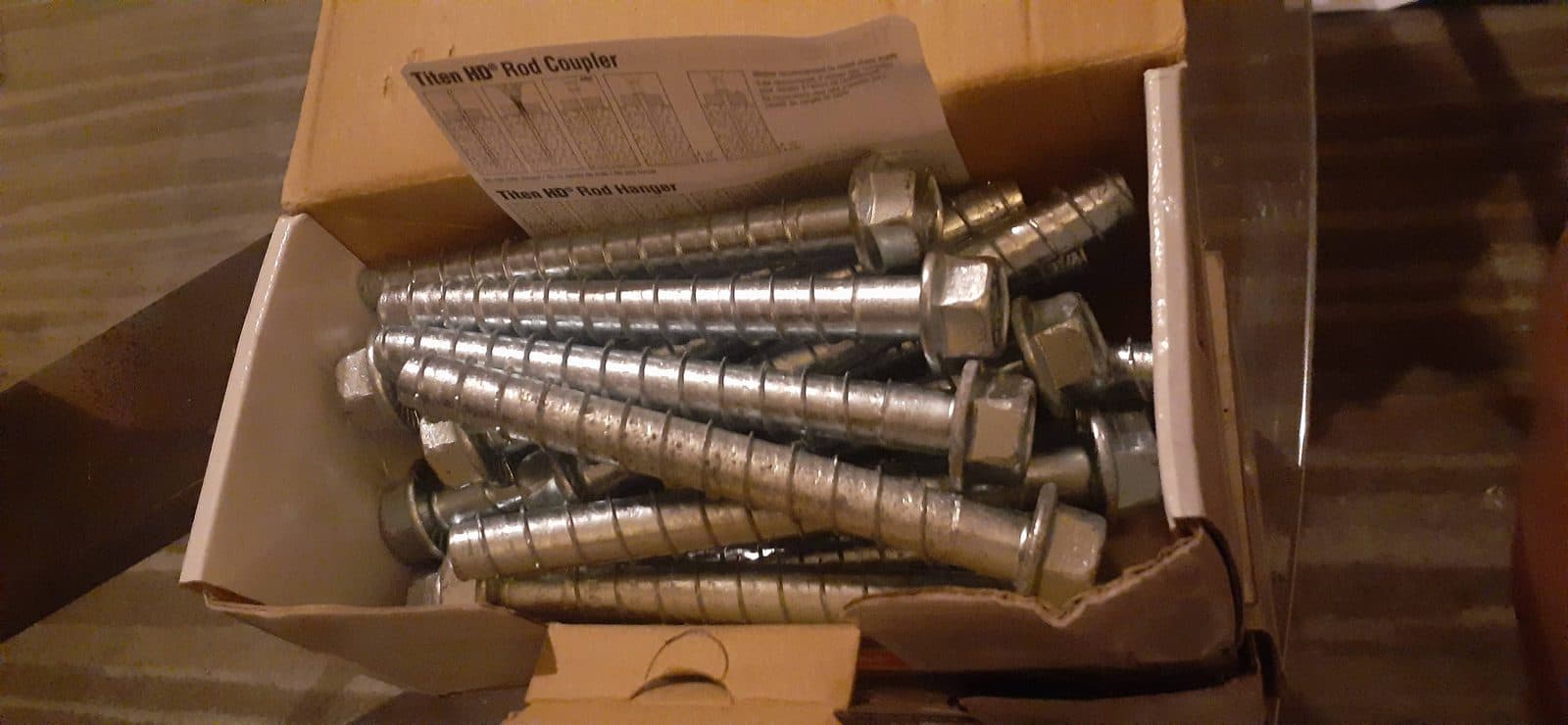 Simpson Strong-Tie Titen HD Heavy Duty Screw Anchor 1/2" x 5" (Box of 20) 2