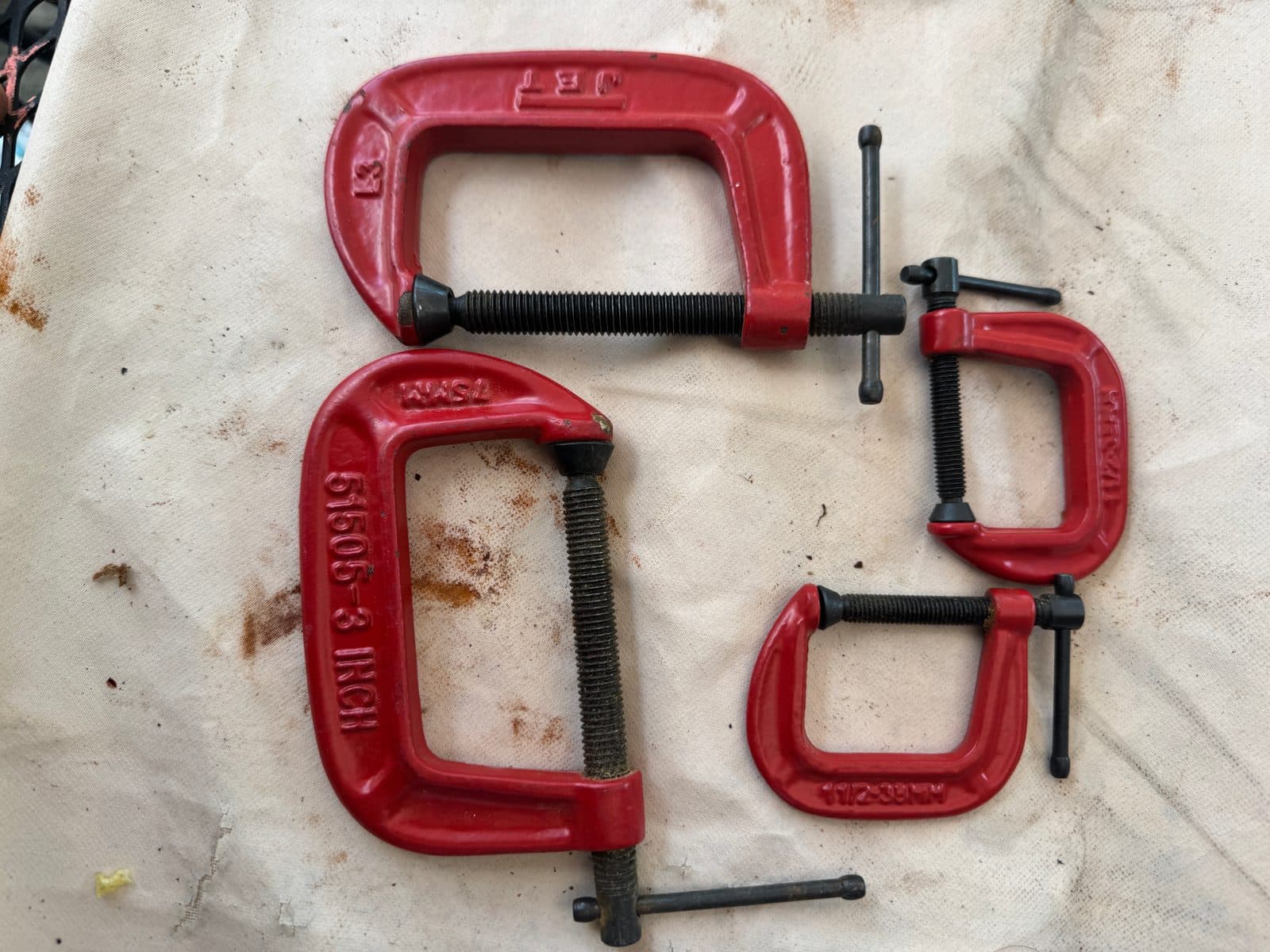 C-Clamp Bundle  Craftsman, Millers Falls & JET, Mixed Sizes | Lebanon, IN Pickup 2