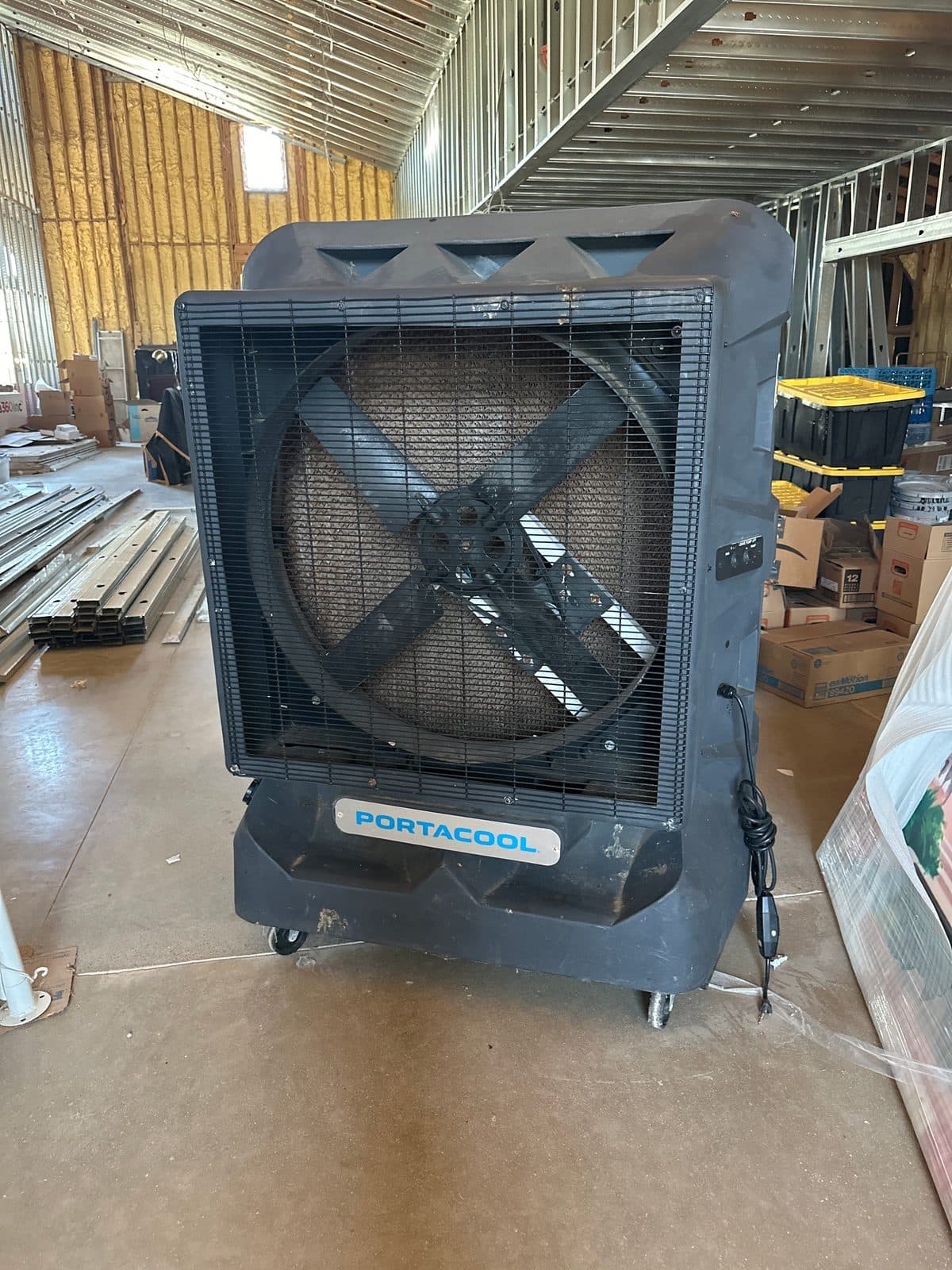 Large outdoor or warehouse cooling system.