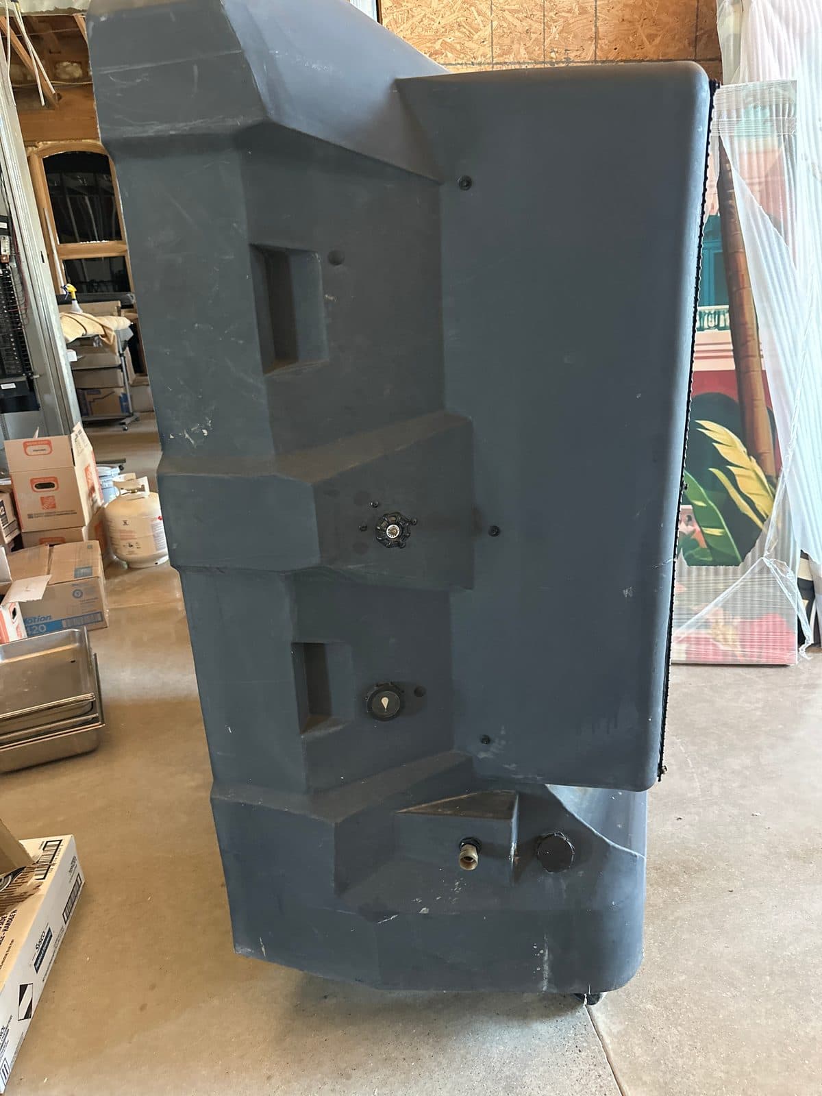 Large outdoor or warehouse cooling system. 2