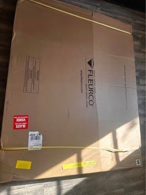 Fleurco ADQ4860-18 ADQ 60 L Inch Quad Base with Center Drain, Non Lucite and Non Textured, 48”x60” 2
