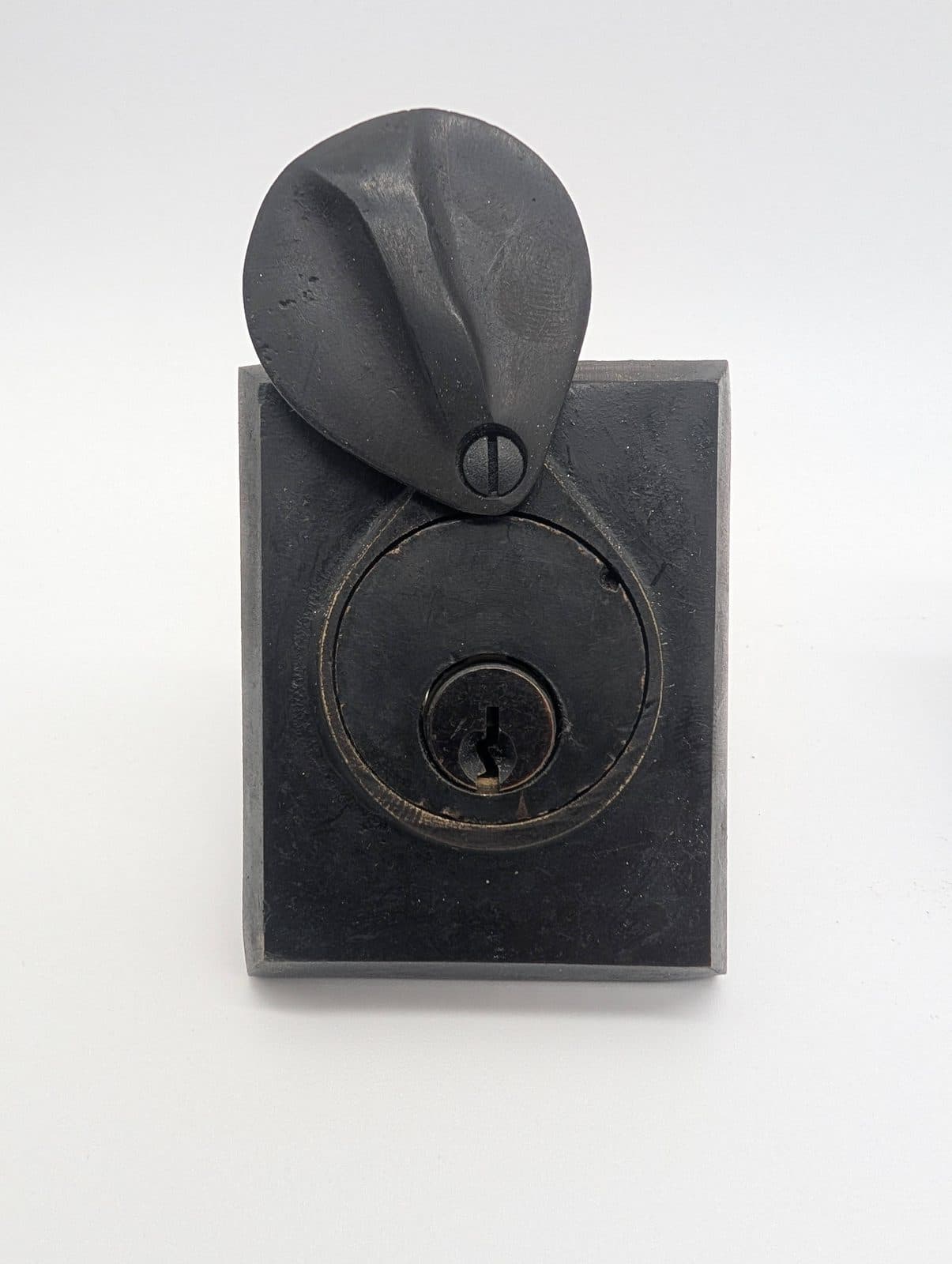 EMTEK #3 Sandcast Bronze Deadbolt w/ Flap (FB) 2