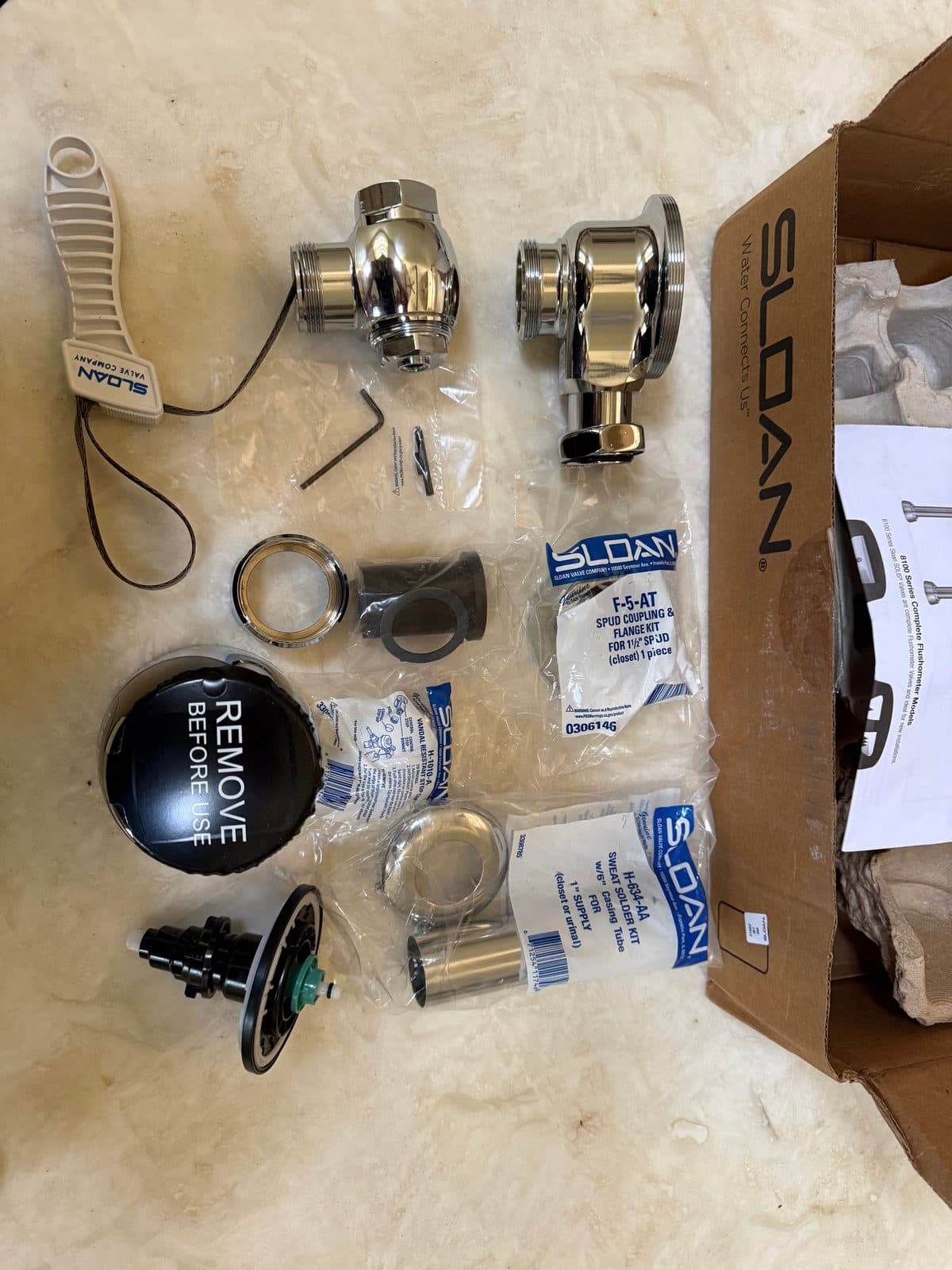 2 Sloan SOLIS 8111-1.28 Automatic Sensor Flushometers – 3370002 – New Open Box 7