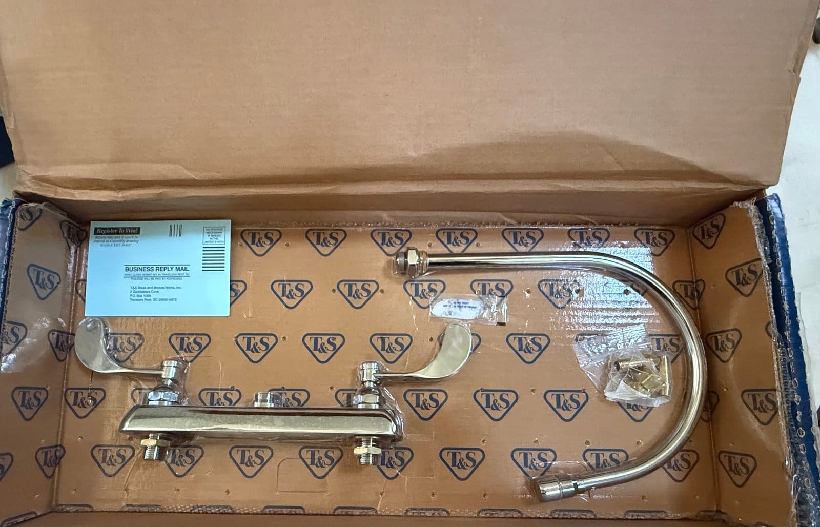 T&S Brass B-1194-QT-A22W4 Commercial Workboard Faucet – NEW Open Box