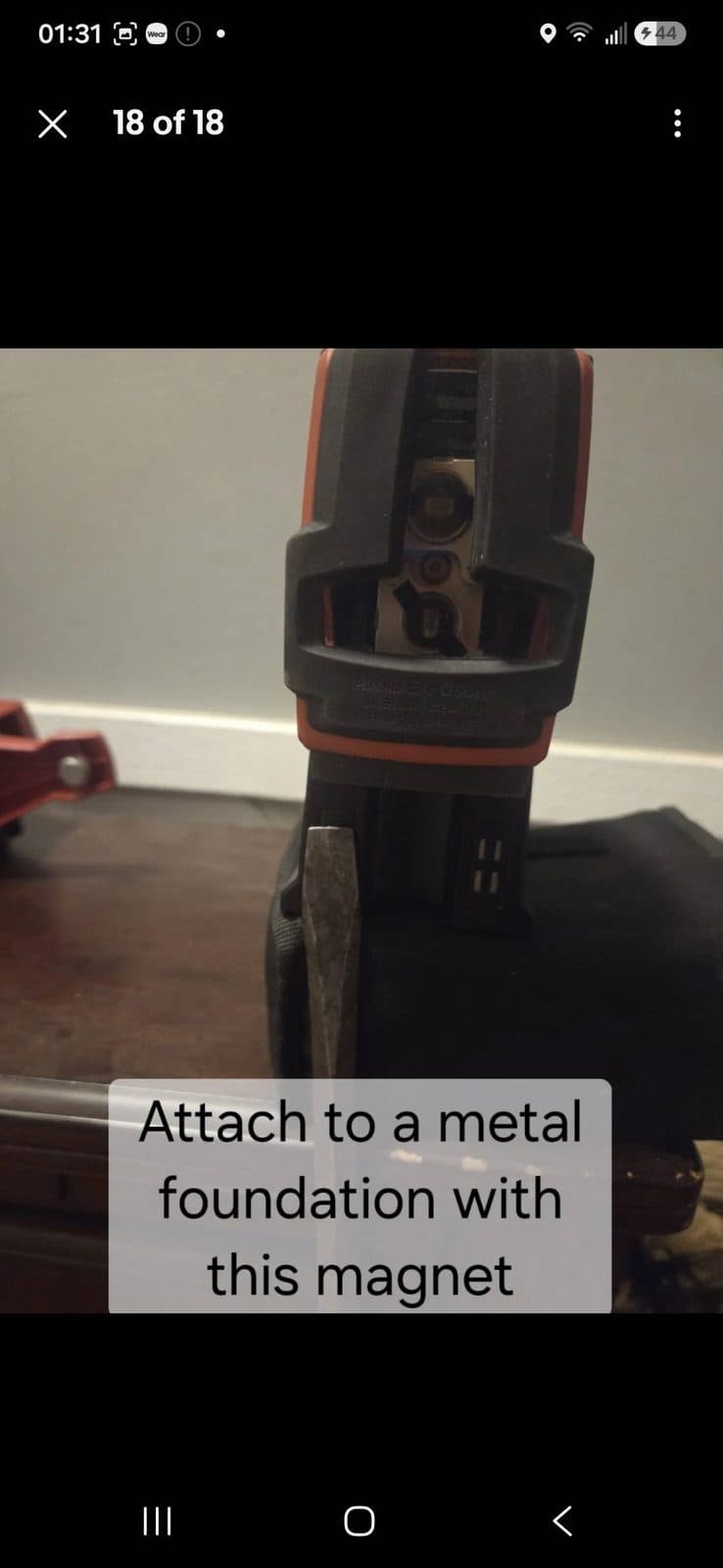 Hilti PMC46 Crossbeam Laser w/ Tripod, Mounting Brace, Manual, & Hard Case 7