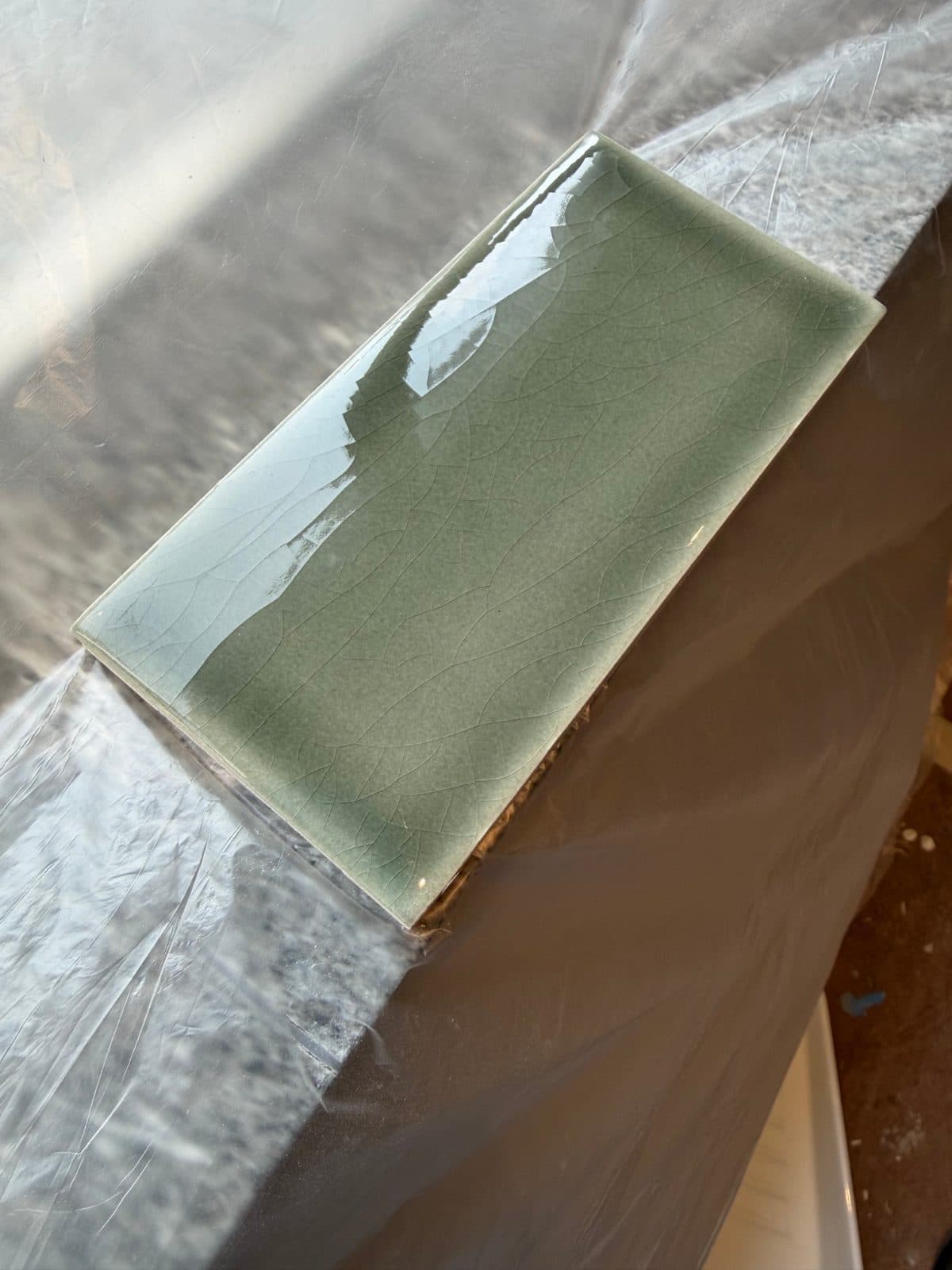 Tile: 110 SF of Waterworks 3"x6" kitchen backsplash or bathroom/spa tile. 3