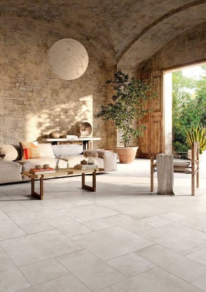 48"x48" Tuscania Saint Michel Ivoire Italian porcelain tile 2