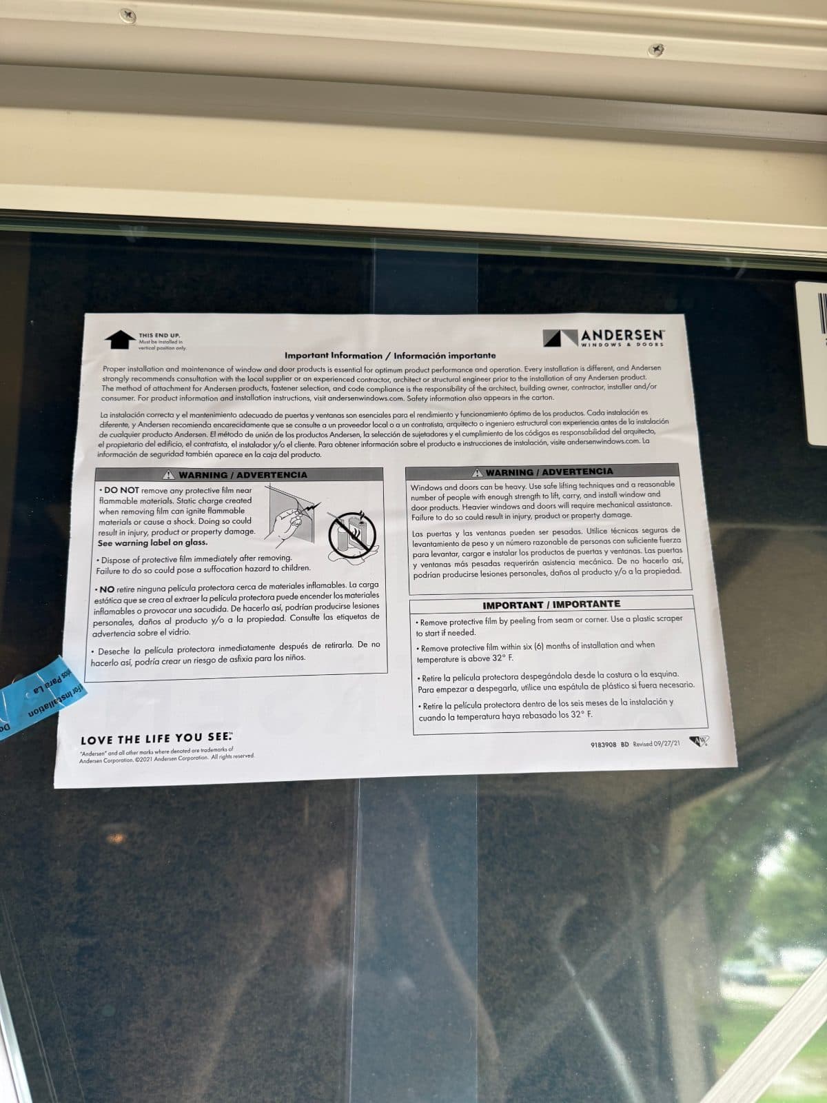 BRAND NEW Andersen Patio Door - 200 Series  5
