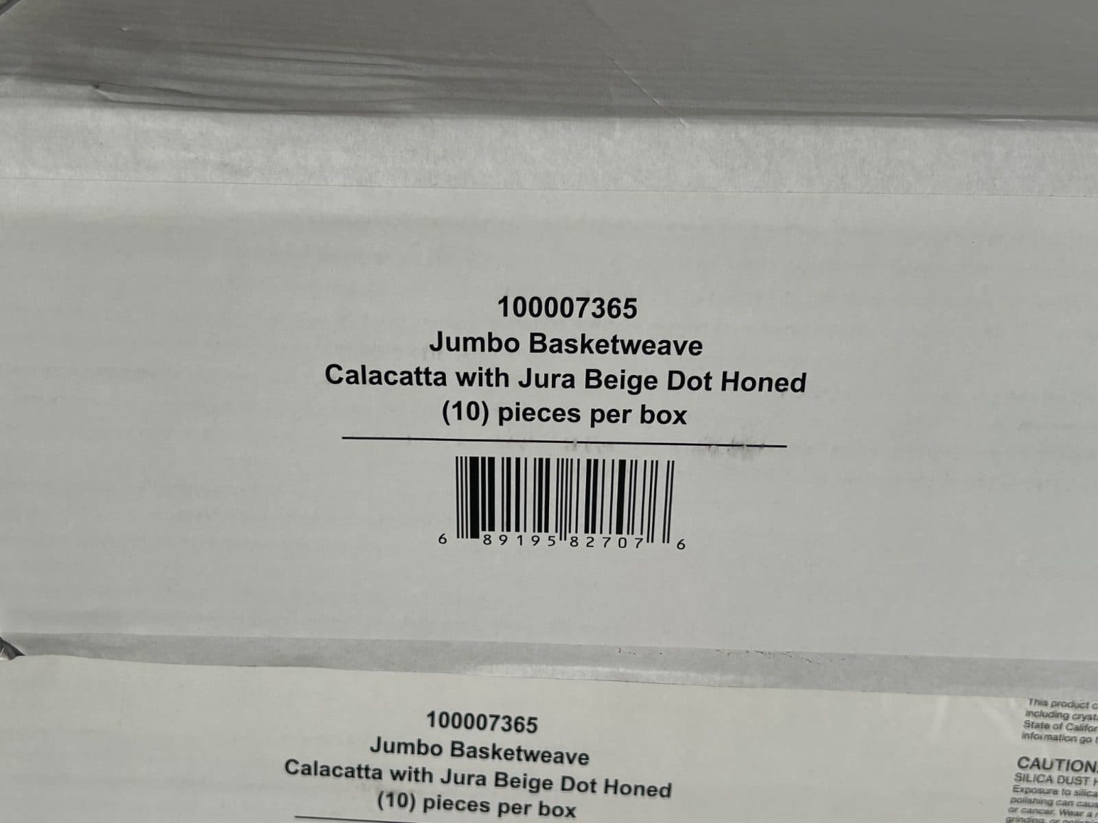 Bedrosians Calacatta Marble Basketweave Mosaic Tile – 52.44 Sq Ft – 6 New Boxes 3