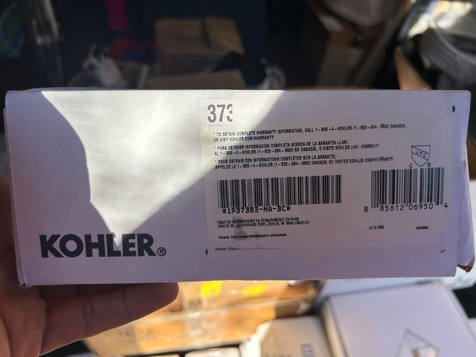 KOHLER PureFlo K-37383-NA rough-in cable bath drain assembly, NEW 2