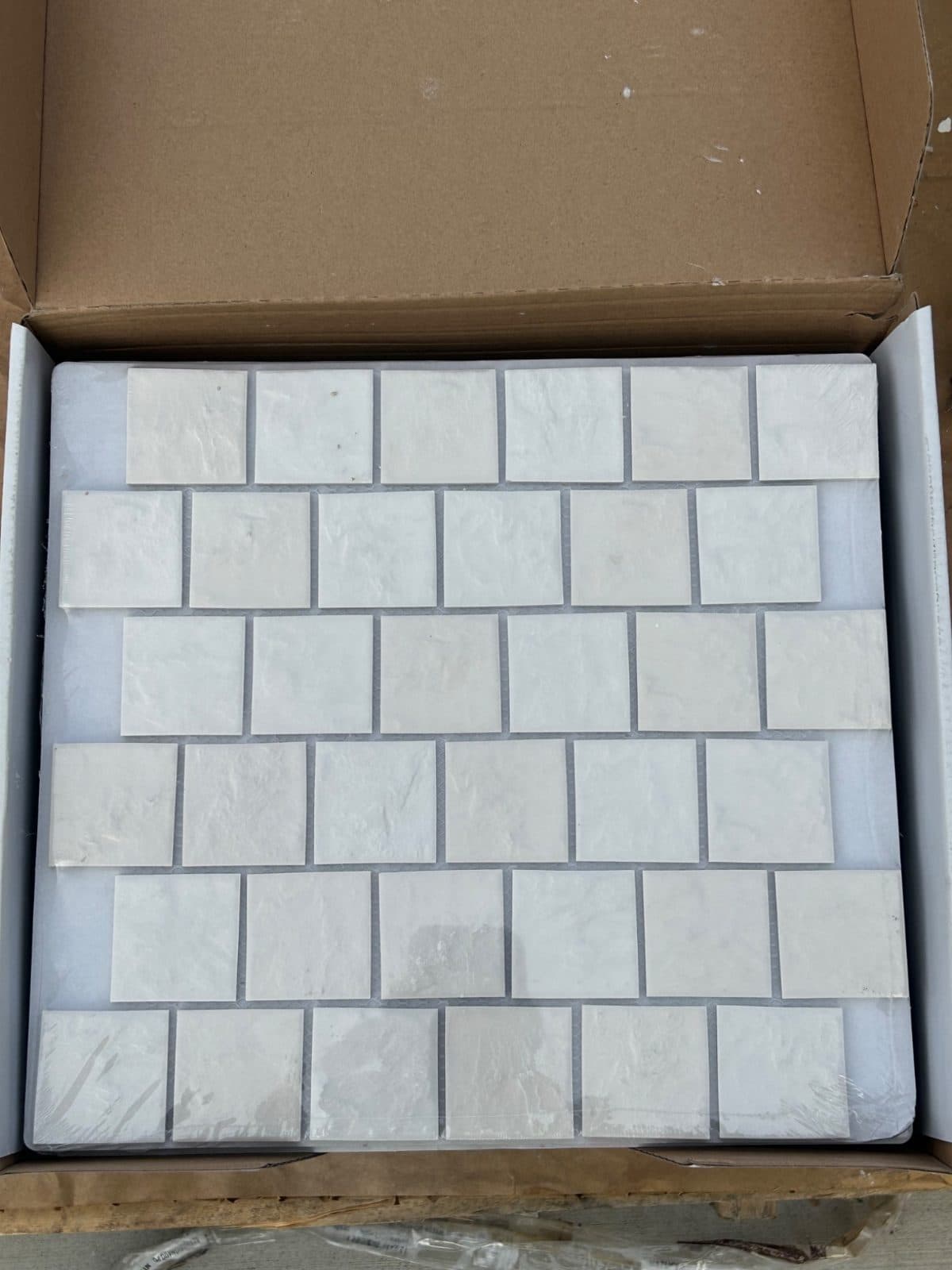 Villa Zellige Ivory Matte Porcelain Mosaic Tile – Approx. 18 Sq Ft 3