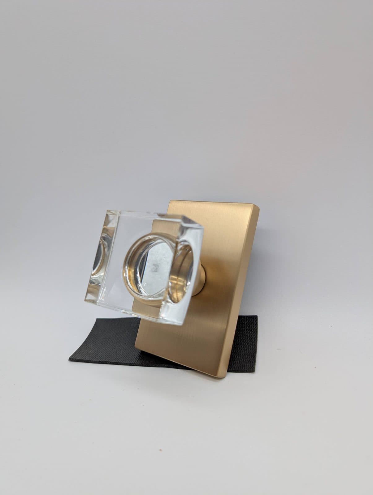 EMTEK Modern Square Glass Knob RCT (US4) 2