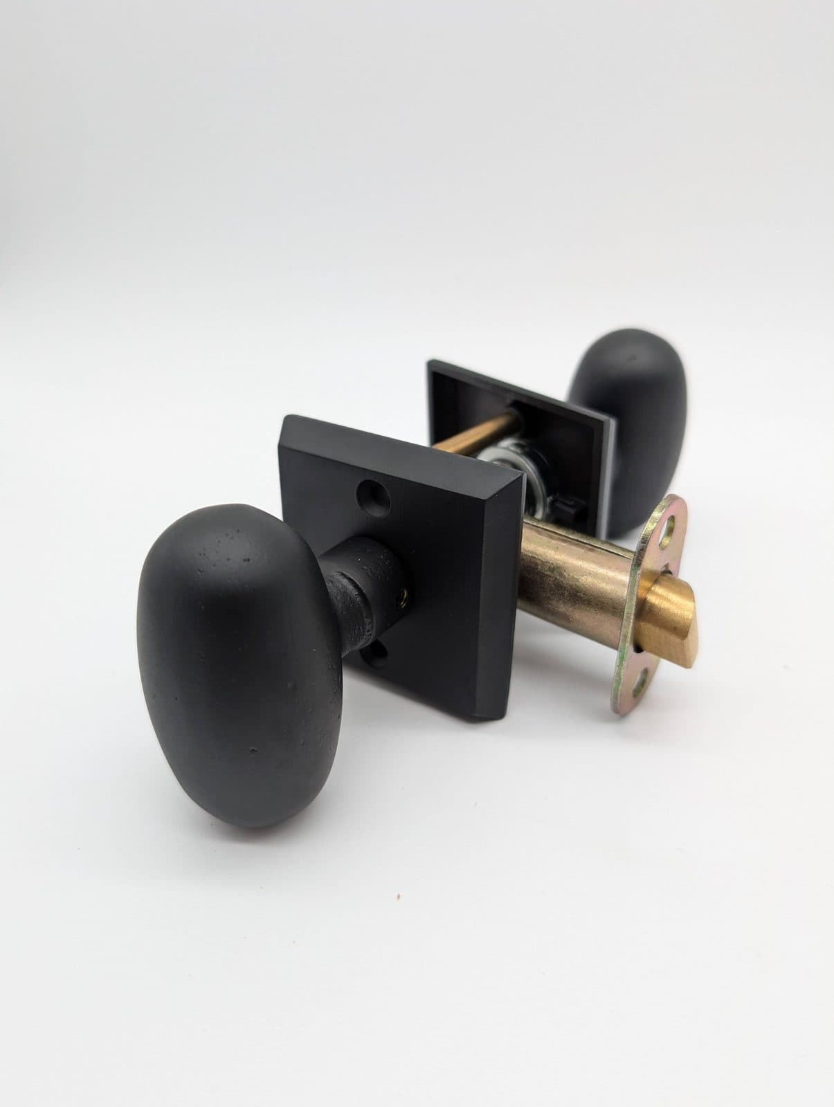 EMTEK Egg Knob #6 Rosette (FB) Pass/Dummy 2