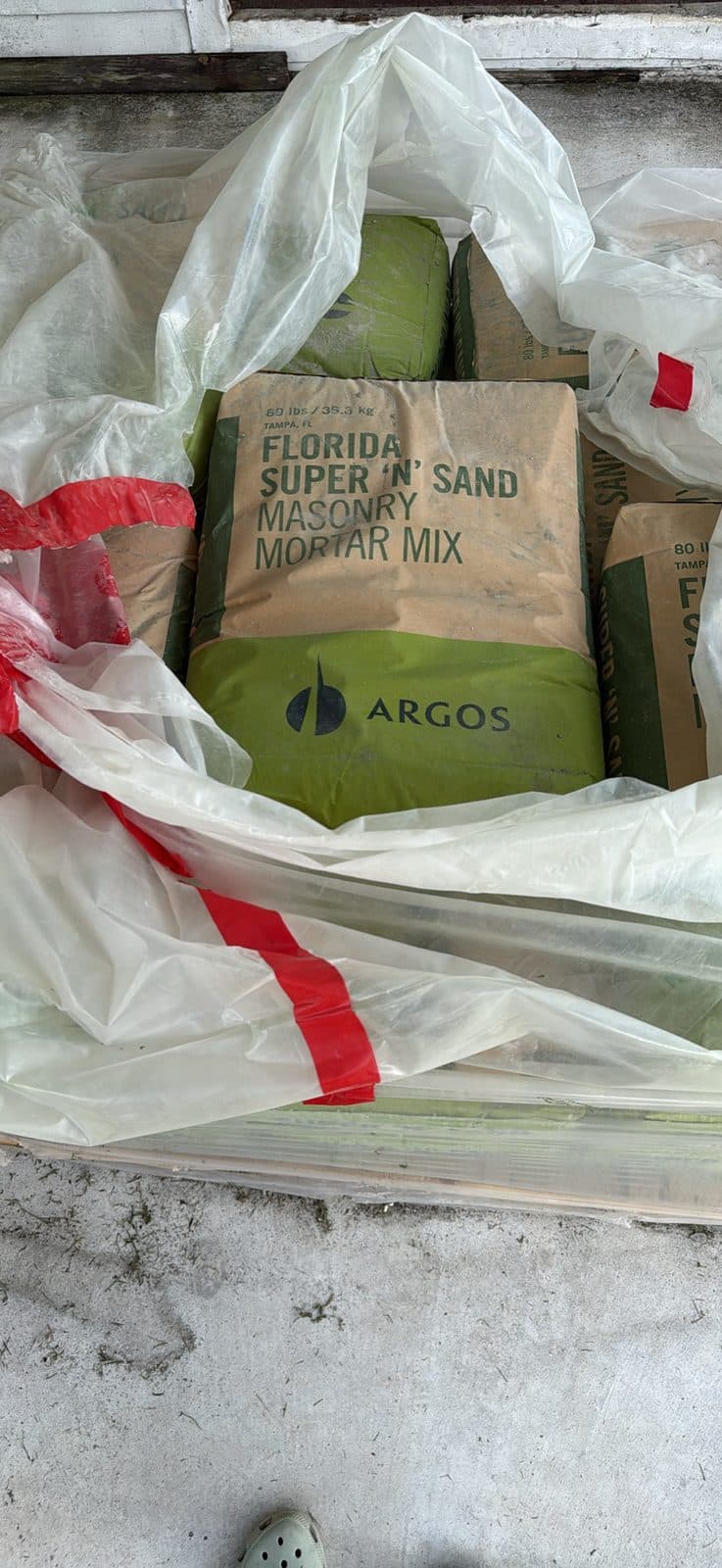 Argos Florida Super N Sand Masonry Mortar Mix 80lb bags 4
