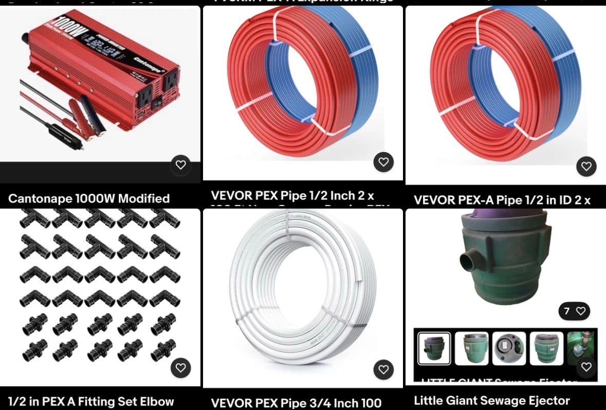 Bulk, plumbing and electrical