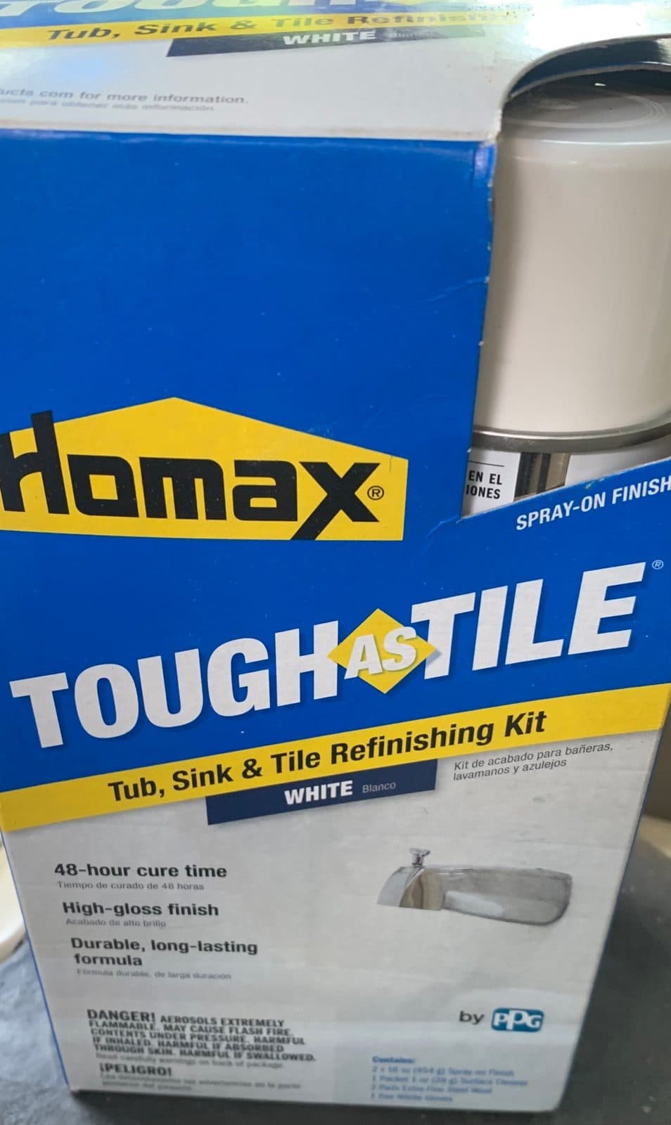 Tough Tile, Tub and Sink refinishing kit