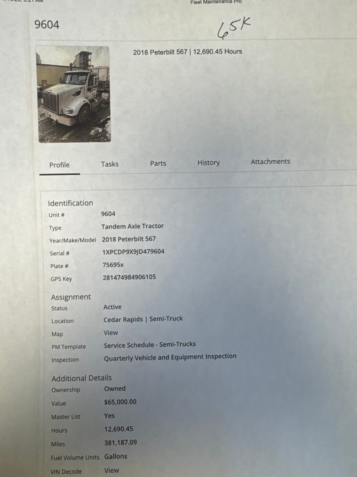 2018 Peterbilt 567