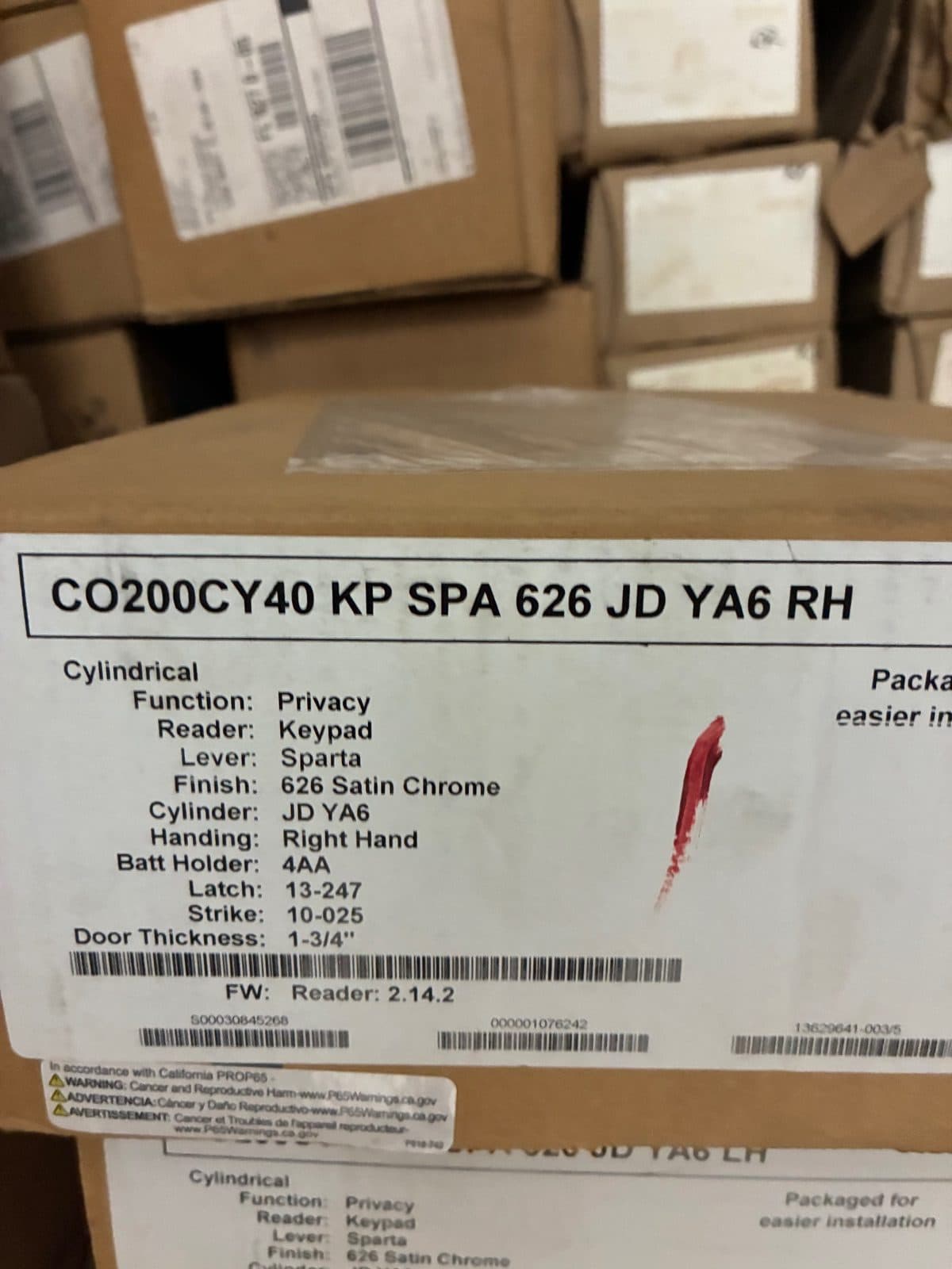 Schlage Commercial Keypad Lock CO200CY KP SPA 626 YA6 2