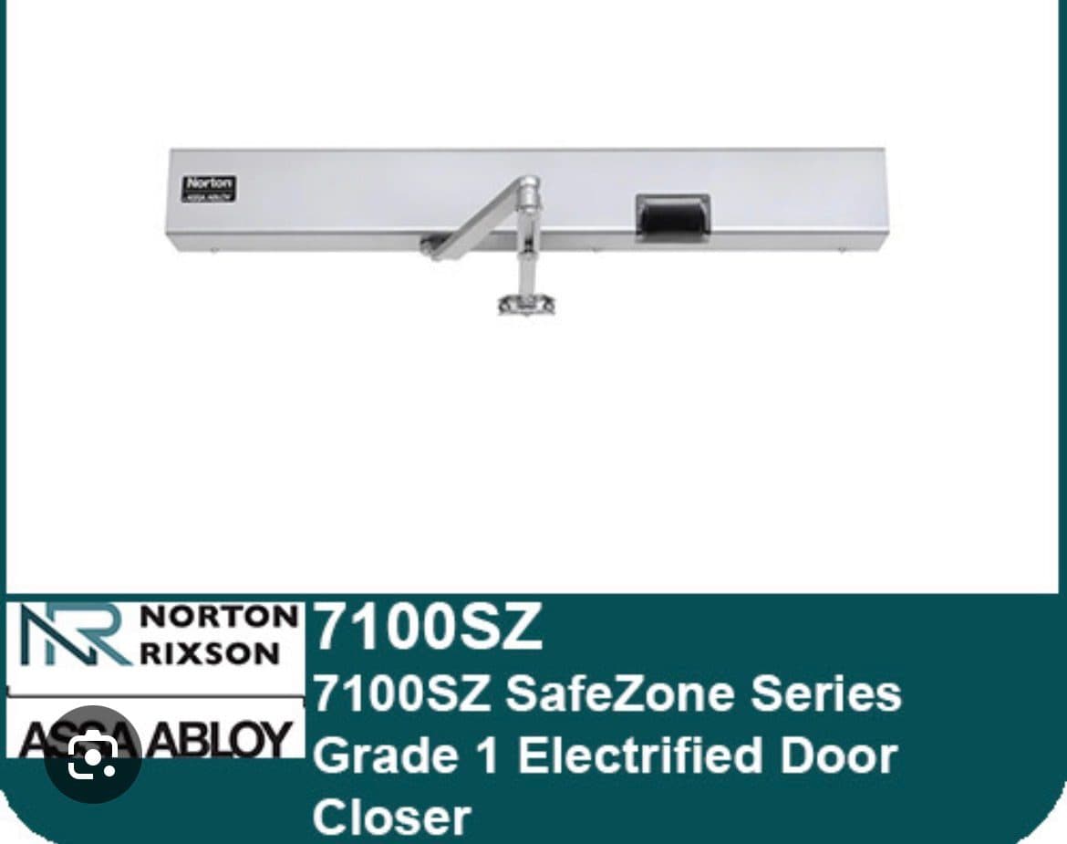 Norton 7113SZDZ AUTOMATIC DOOR CLOSER WITH MOTION SENSOR COMPLETE KI.