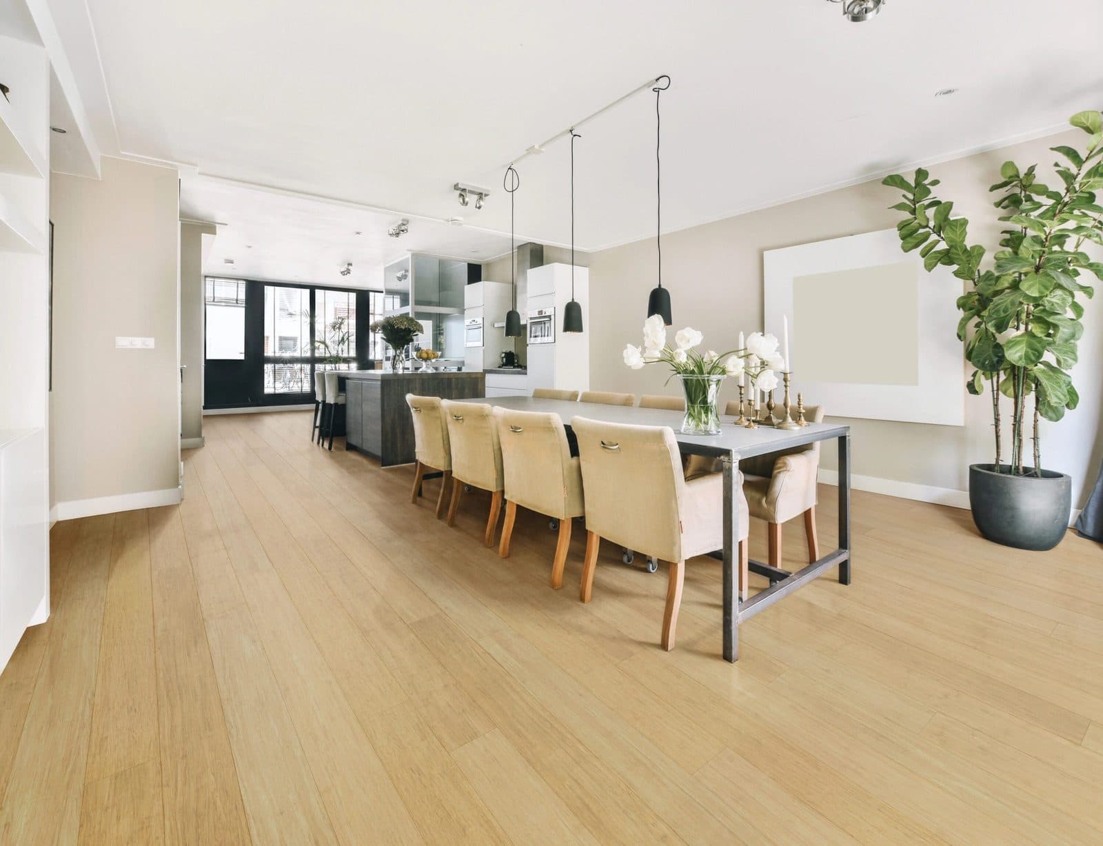 Fossilized bamboo t&g flooring Cali bamboo wide plank 2