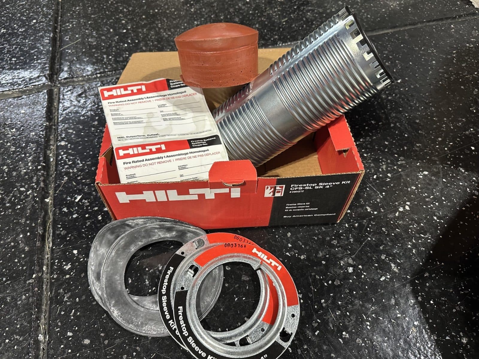 Hilti firestop sleeves