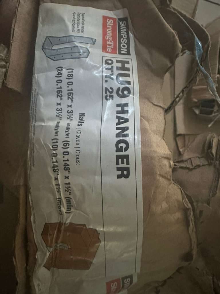 118x Simpson HU7/HU9 LVL Hangers NEW - Mastic Beach 3