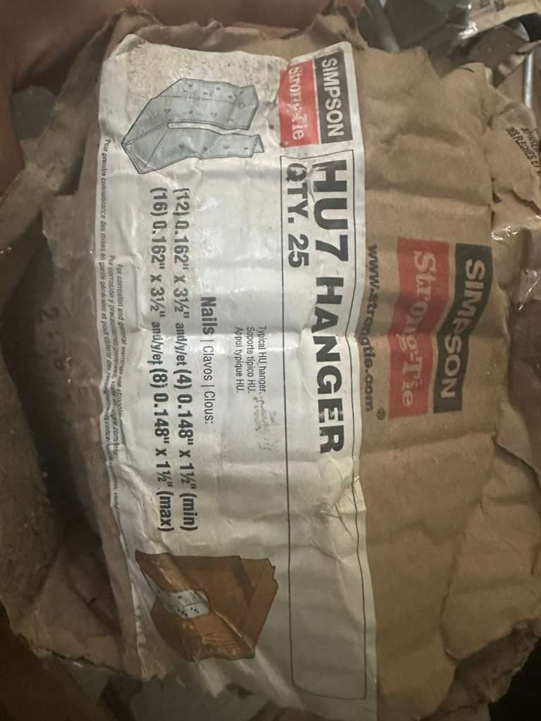 118x Simpson HU7/HU9 LVL Hangers NEW - Mastic Beach 4