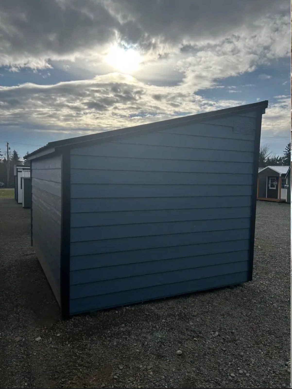 Modern Lap Siding - 10x12 - Single Slope Lean-To Style Building 2