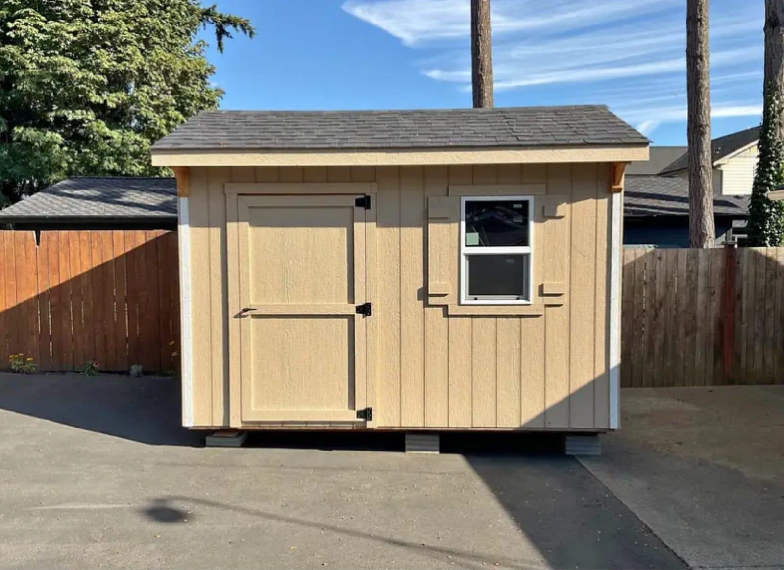 12' x 8' Storage Shed - Single Entry Door & Window - Lean-To Roof
