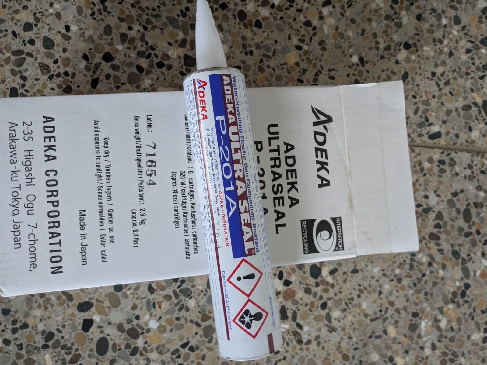 Adeka Ultraseal P-201A Water Swelling Sealing Material