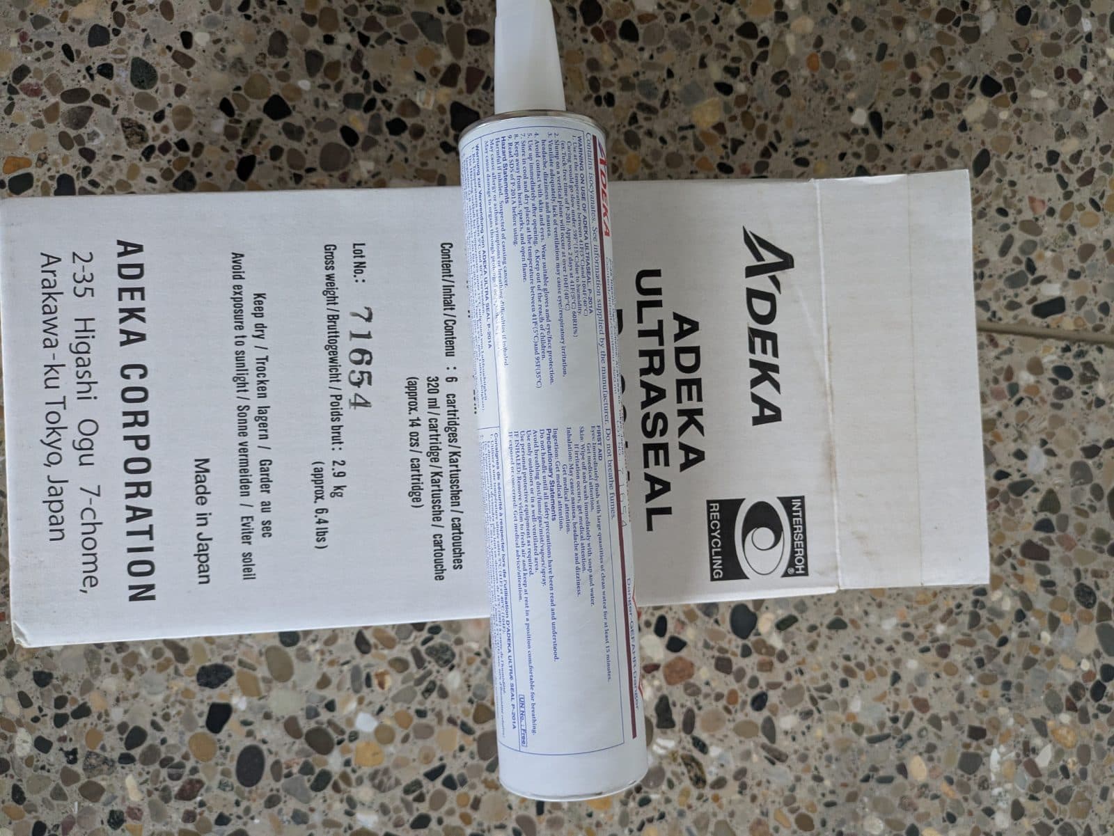 Adeka Ultraseal P-201A Water Swelling Sealing Material 2