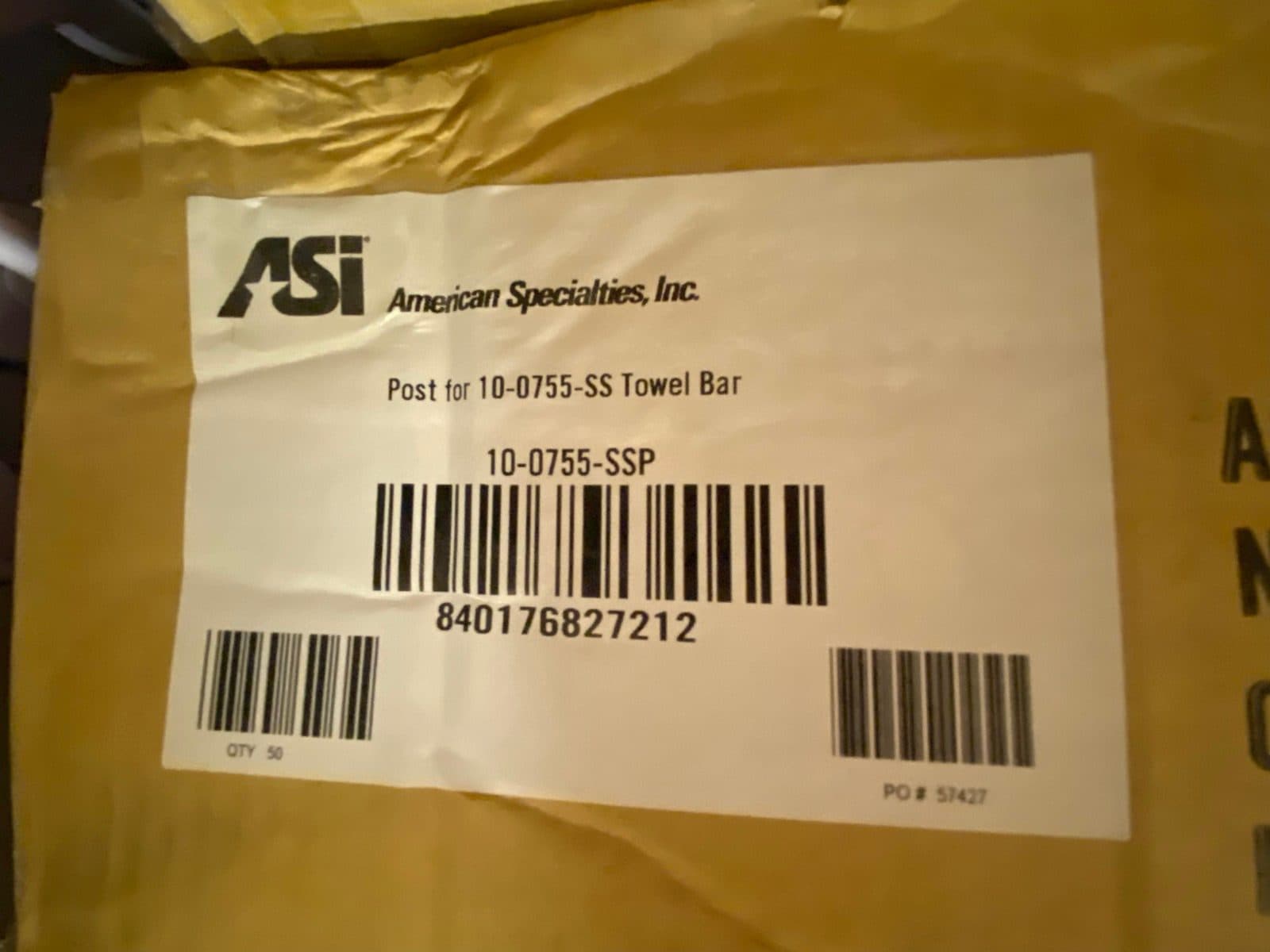 ASI 24” Stainless steel Towel Bars-10-0755-SS24 3