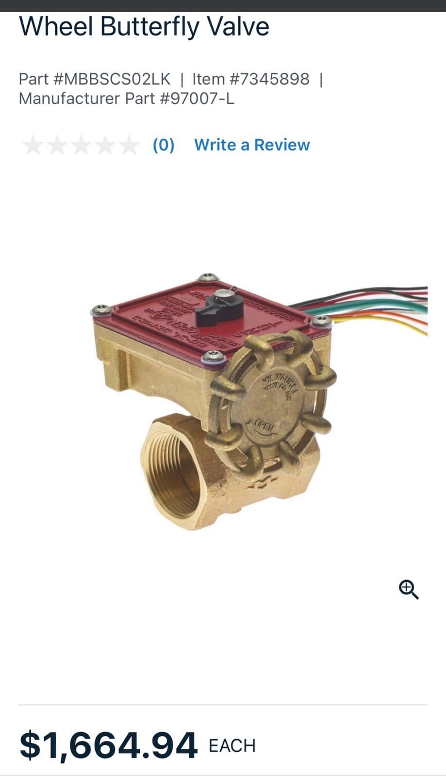 MILWAUKEE 2” Butterfly Valve 5