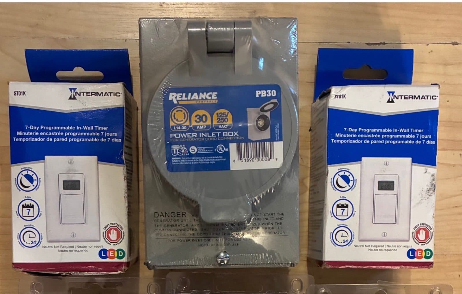 LUTRON, INTERMATIC, RELIANCE CONTROLS, CUTLER-HAMMER 2