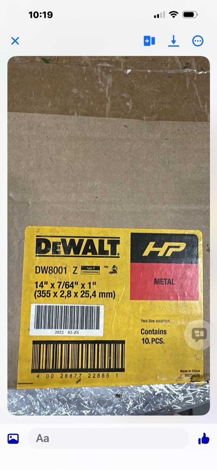 DEWALT DW8001 Z1 rom 14" x 7/64" x 1" (355 x 2,8 x 25,4 mm)Chop Saw Blades 2