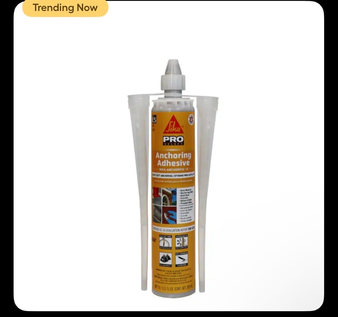 12 Sika AnchorFix-2 Anchoring Adhesive 10 oz Cartridges – New 2