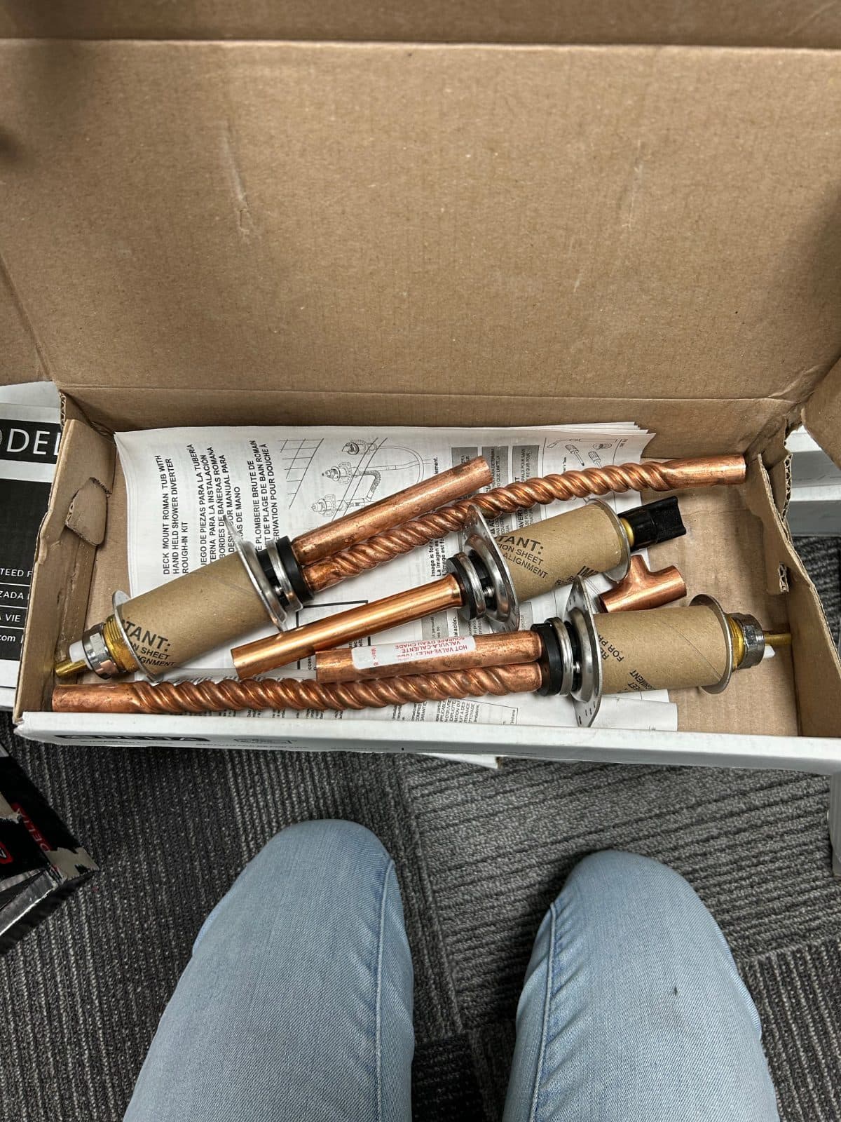 Rough-in kit for standing tub 2