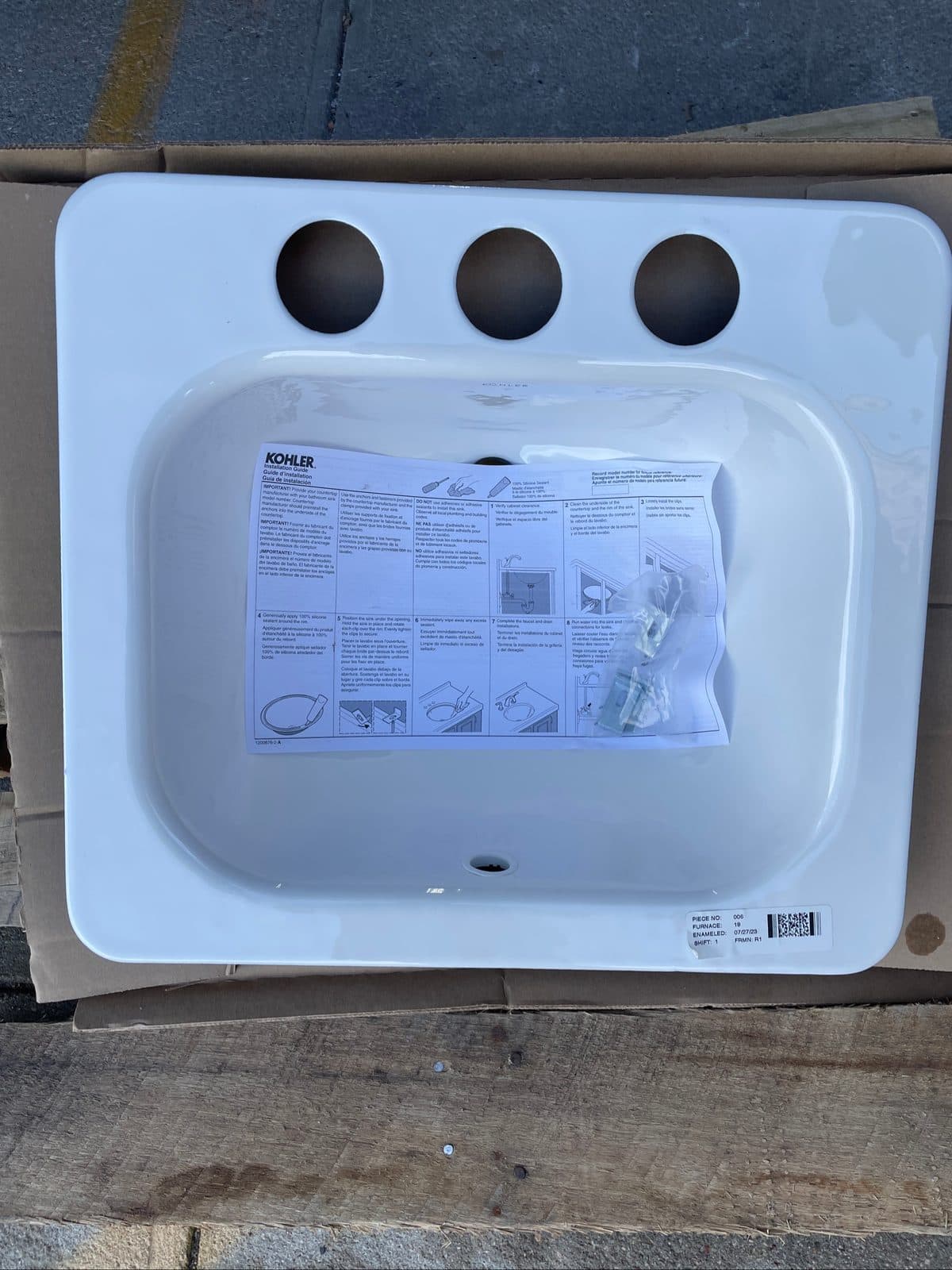 Kohler 2890-8U-0 Tahoe White Undermount Cast Iron Sink 2