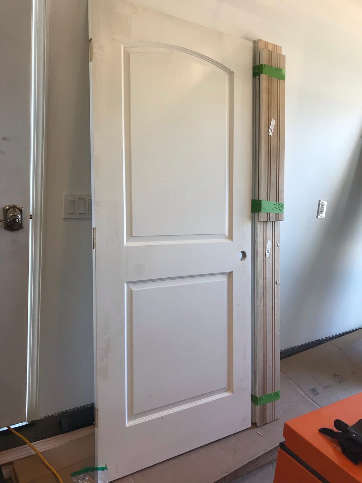 Interior door & ceiling fan