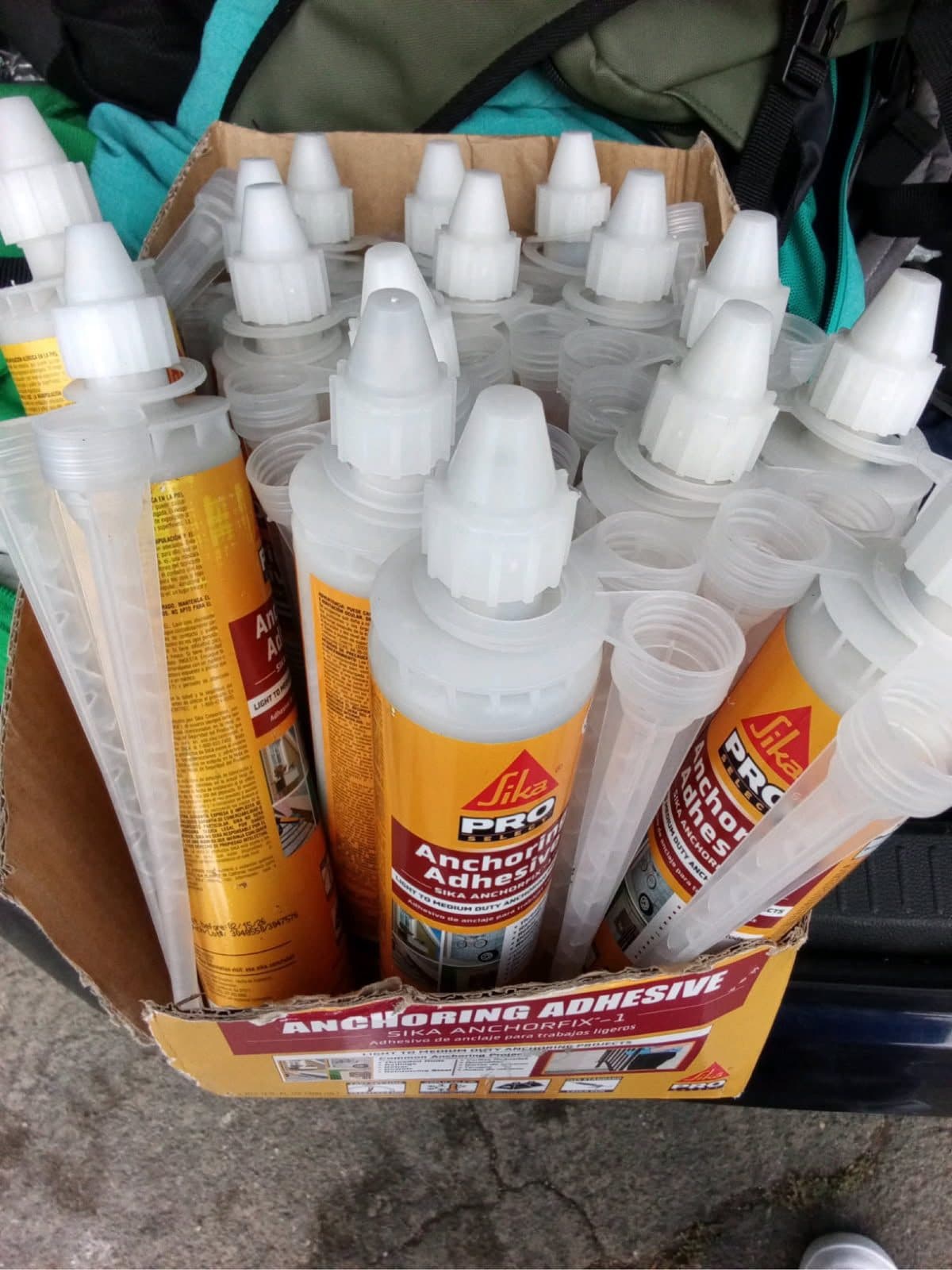 Anchoring adhesive tubes 2