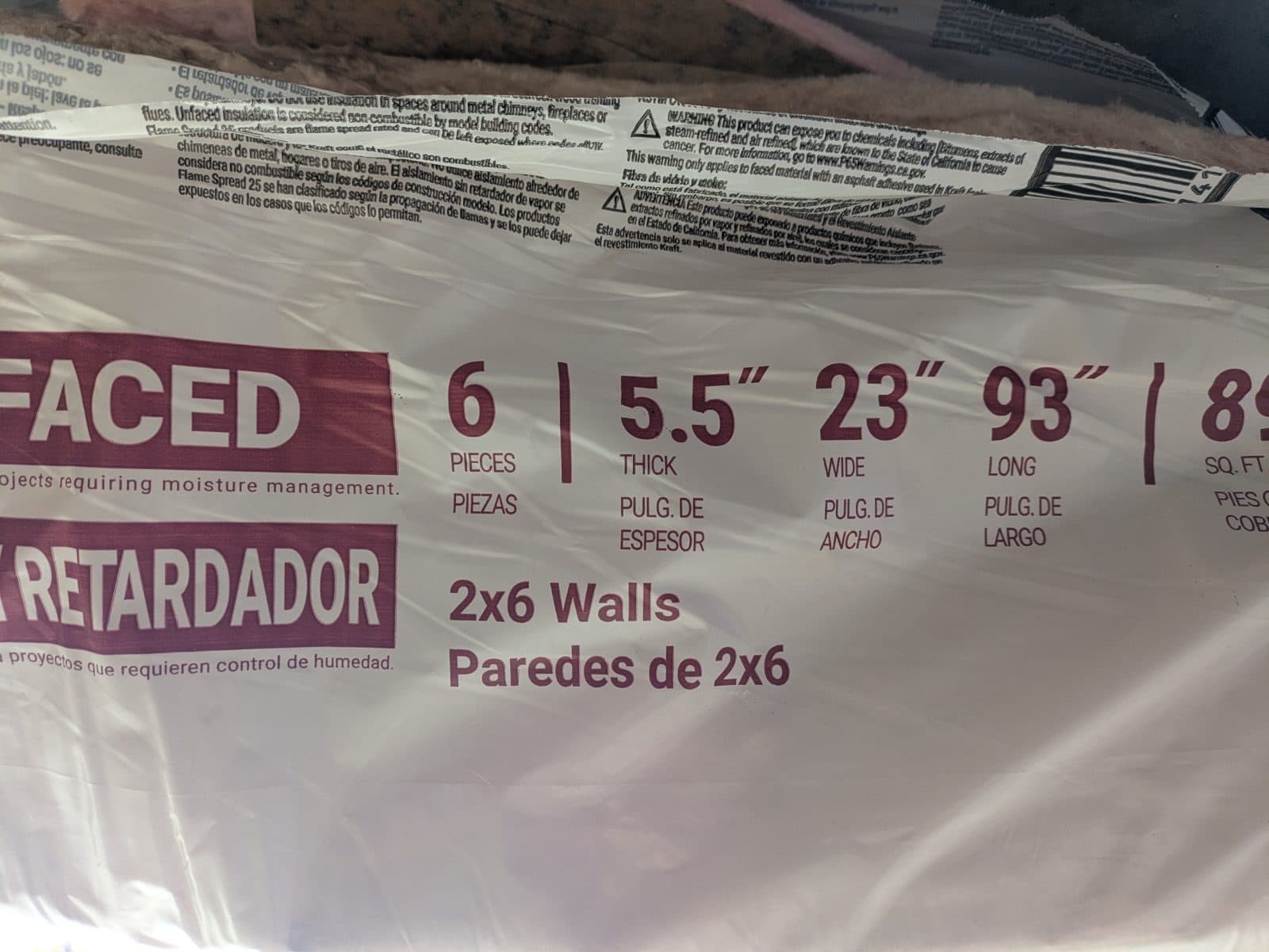 Pink Batt Insulation - R-21 3