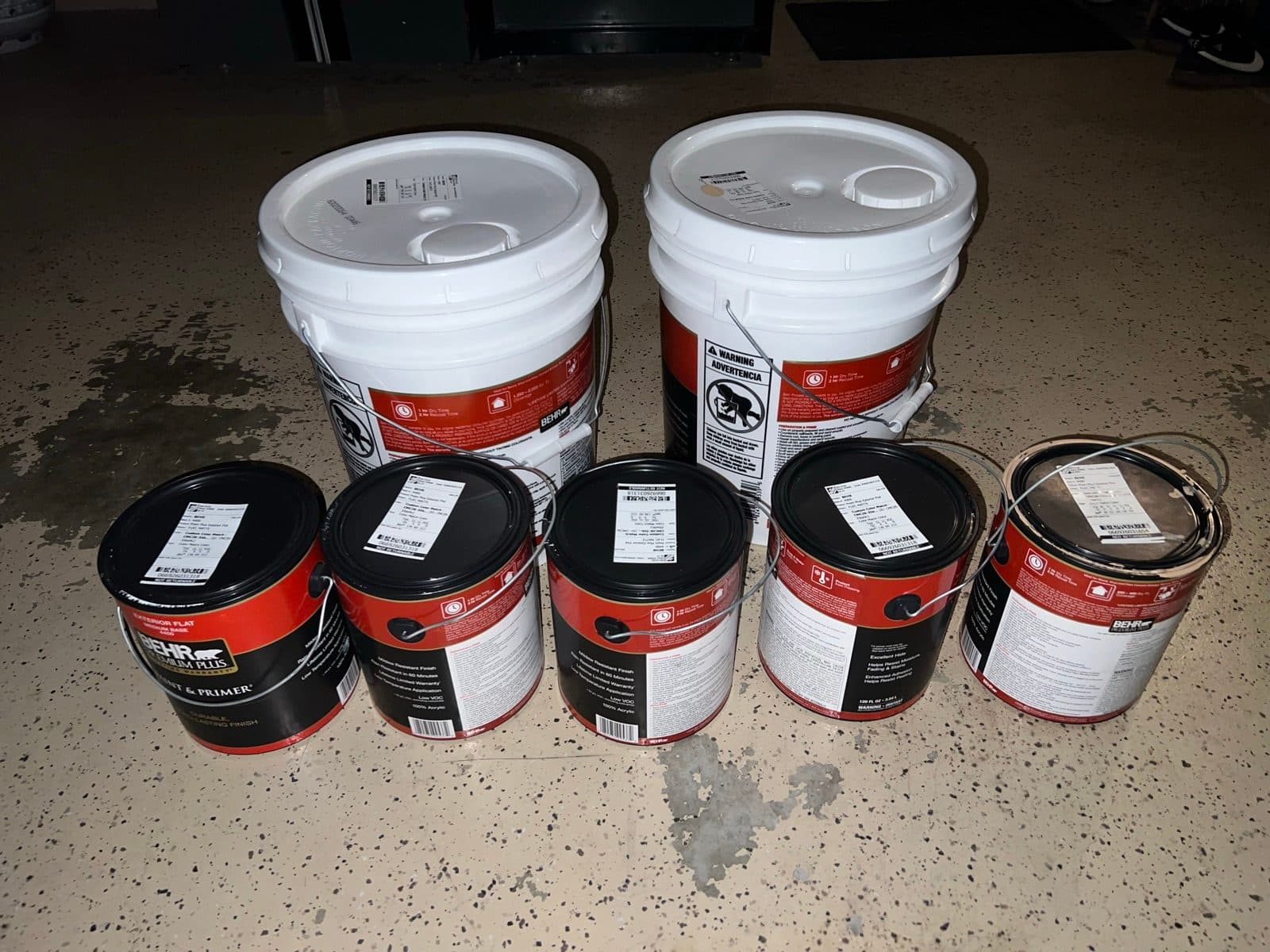 Outdoor paint (per gal)