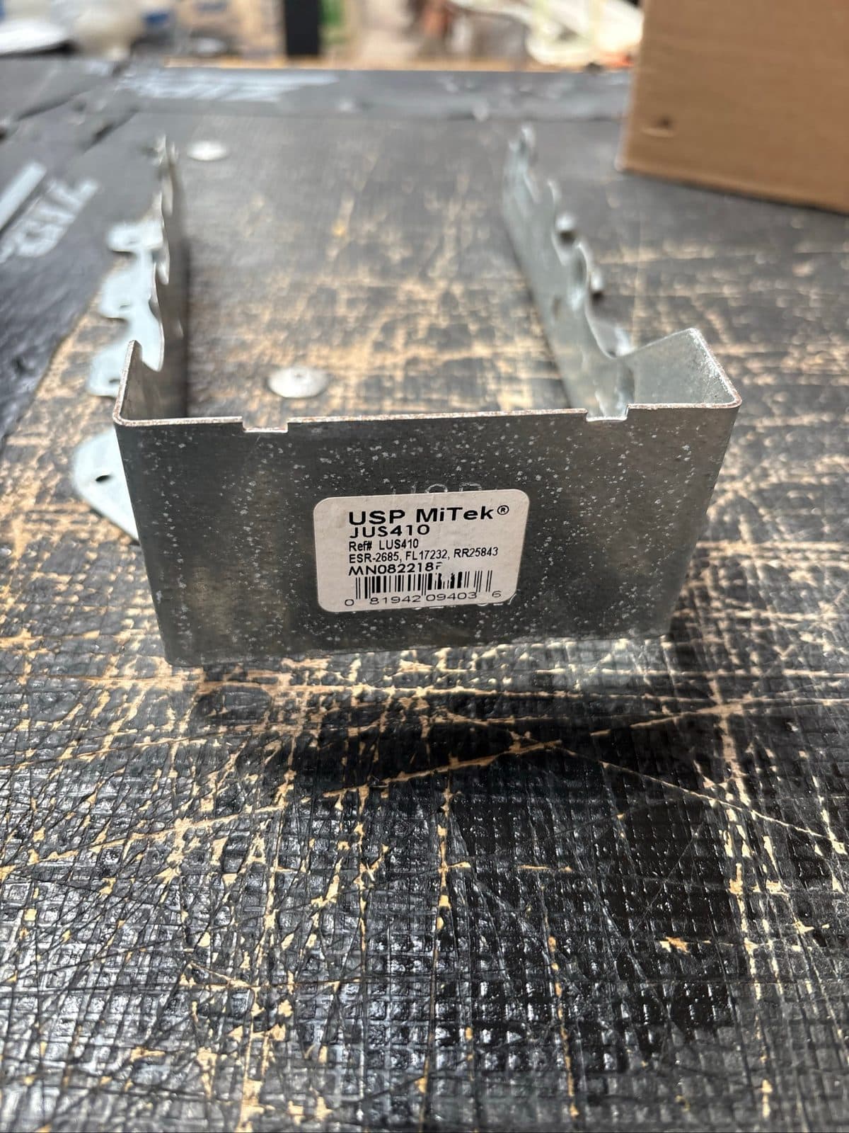 MiTek steel slant nail joist hanger
