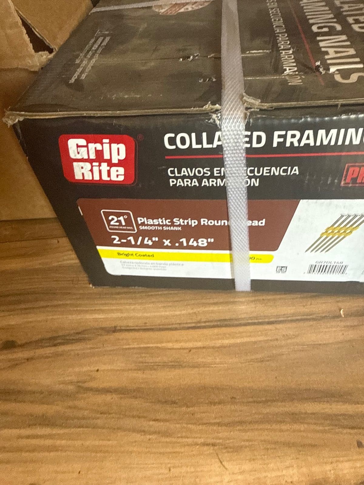 Grip-Rite 2-1/4″ × .148 Framing Nails – 4,000 Count
